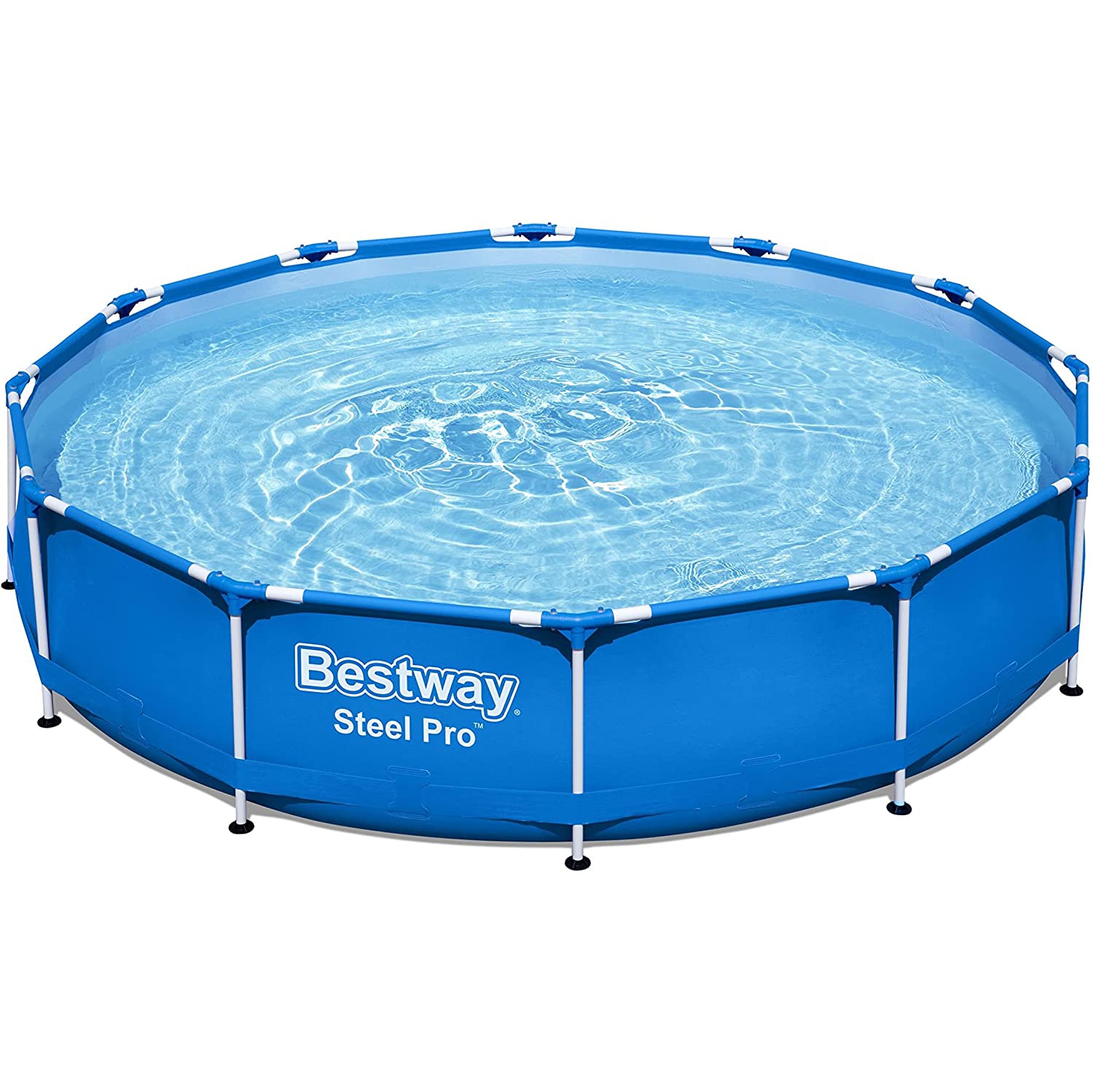 Piscine hors-terre Bestway Steel Pro de 10 pi x 30 po, résistant à la corrosion et aux perforations, avec filtre et pompe d'une capacité de 4,678 gal