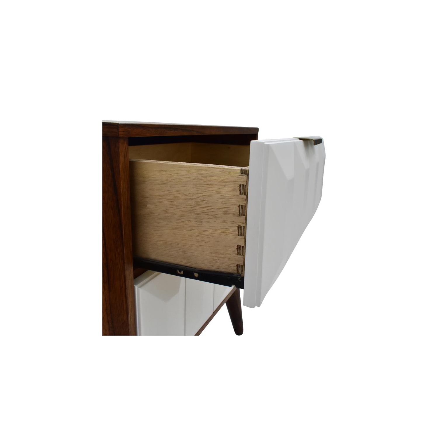 Ginny Burnished Walnut Solid Acacia Nightstand