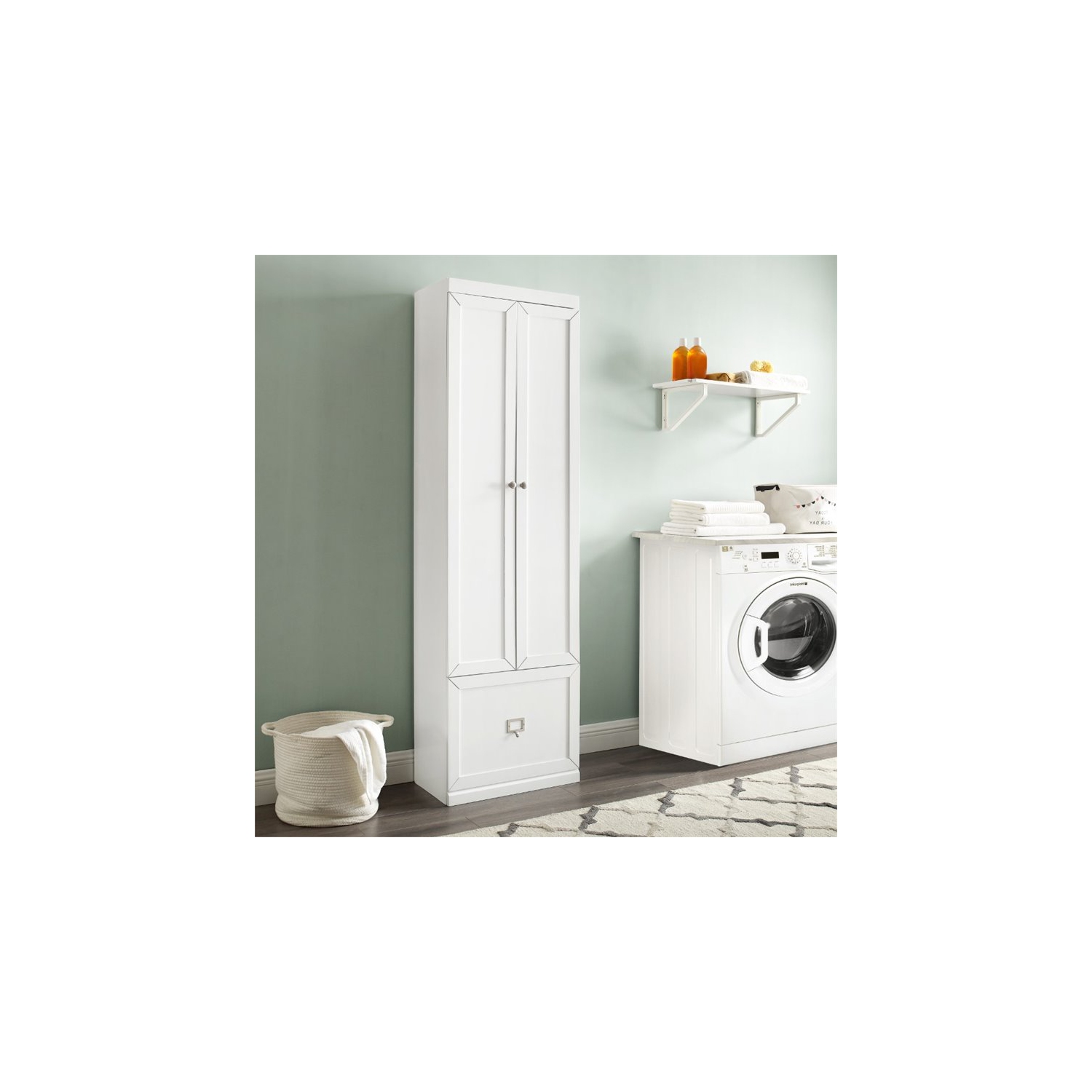 Crosley Harper Convertible Pantry Closet in White