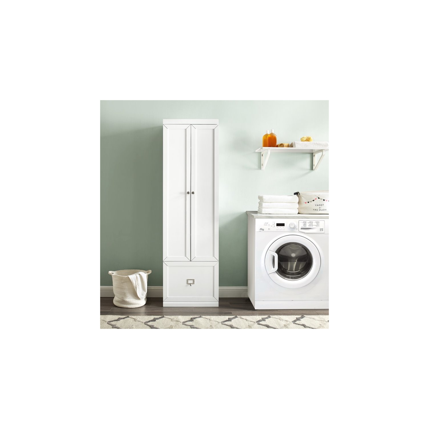 Crosley Harper Convertible Pantry Closet in White