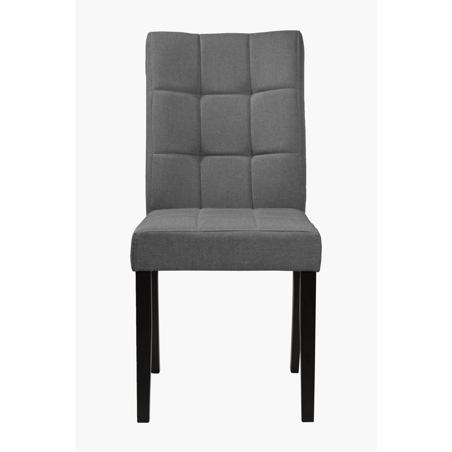 Dark Grey Dining Chair Clare with Espresso Legs