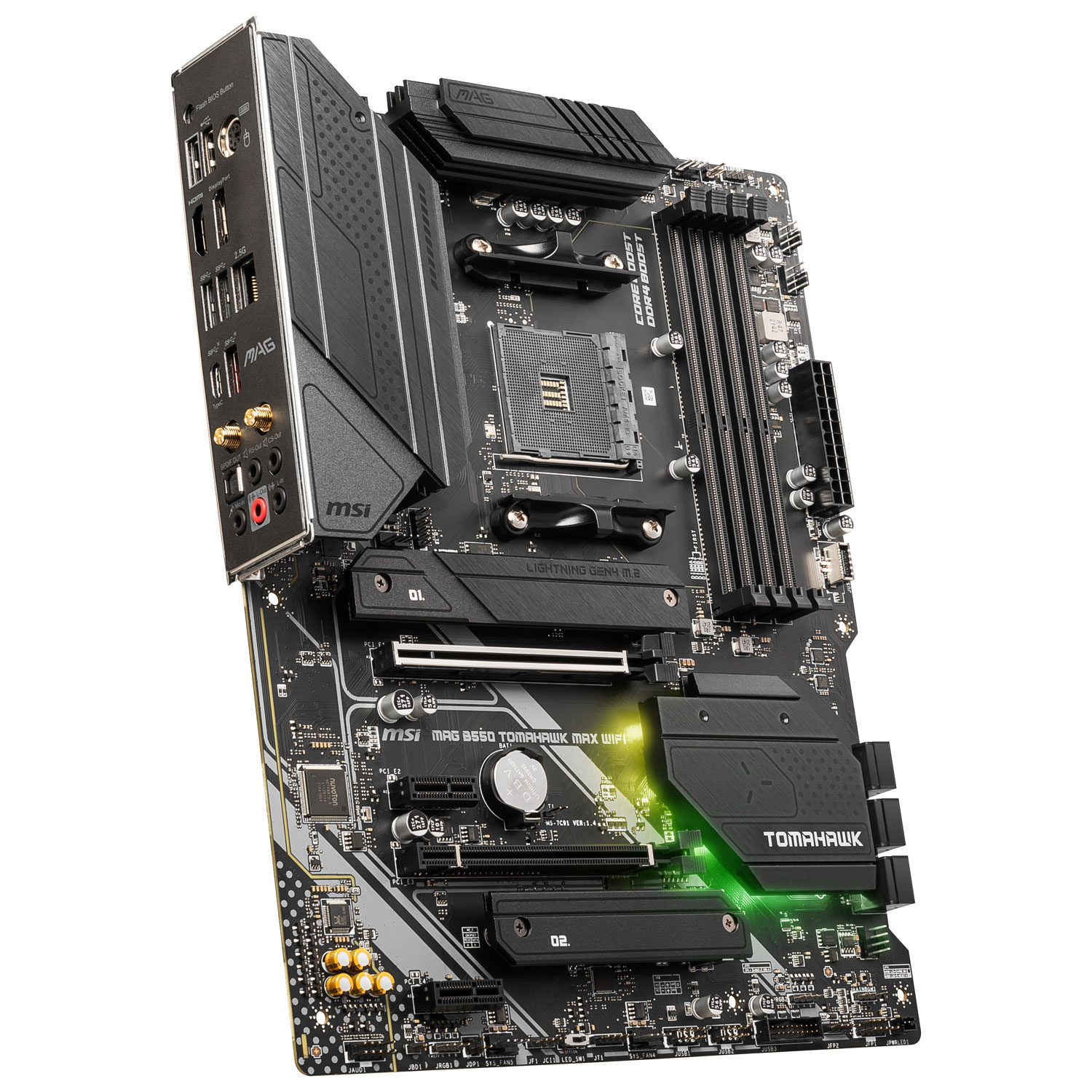 [美品] MSI MAG B550 TOMAHAWK MAX WIFI MSI MAG B550 Tomahawk MAX WiFi Gaming Motherboard AMD AM4