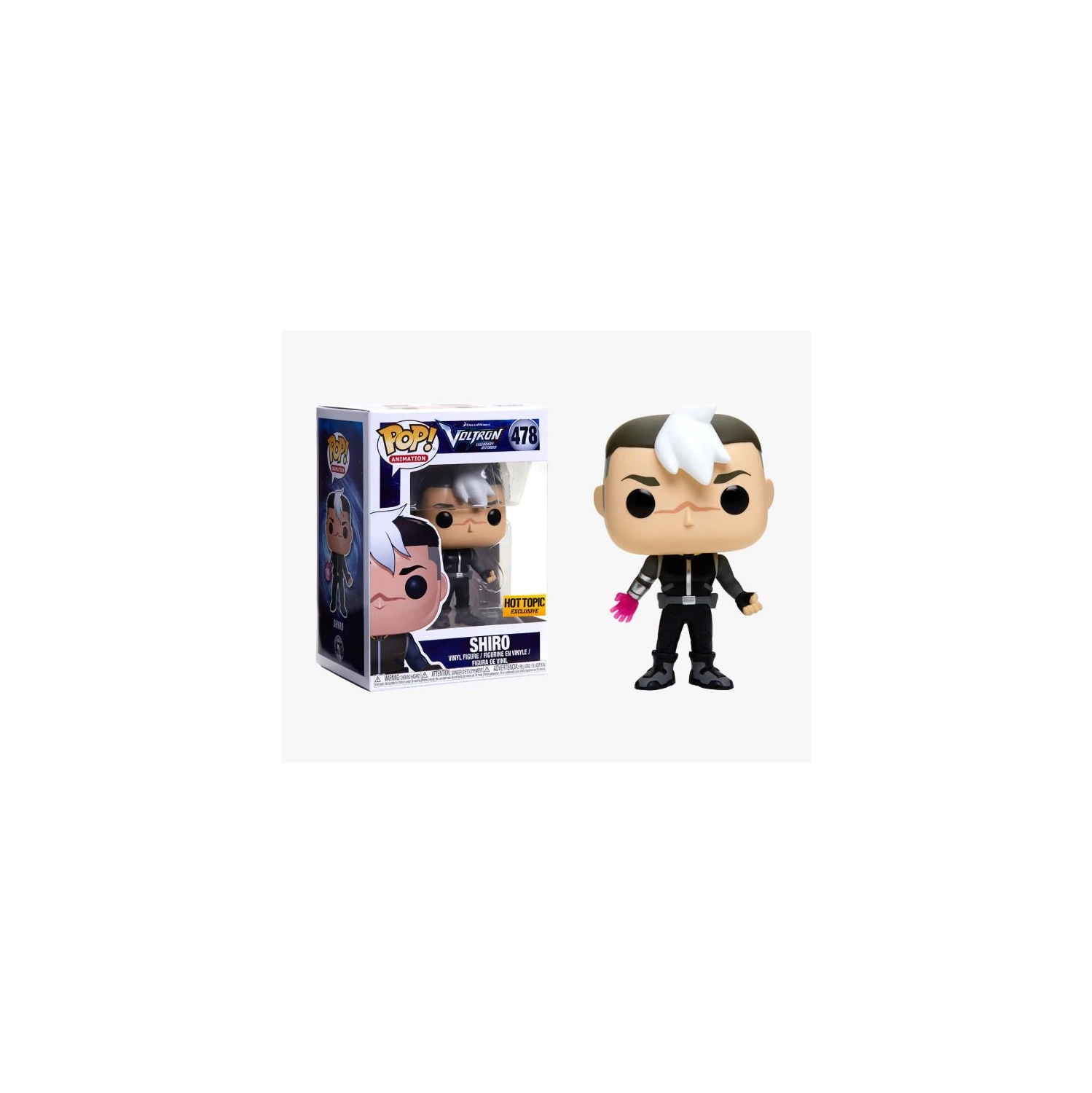 Funko Pop! Animation Voltron Vinyl Figure Shiro (Glows in the Dark) #478 Hot Topic Exclusive