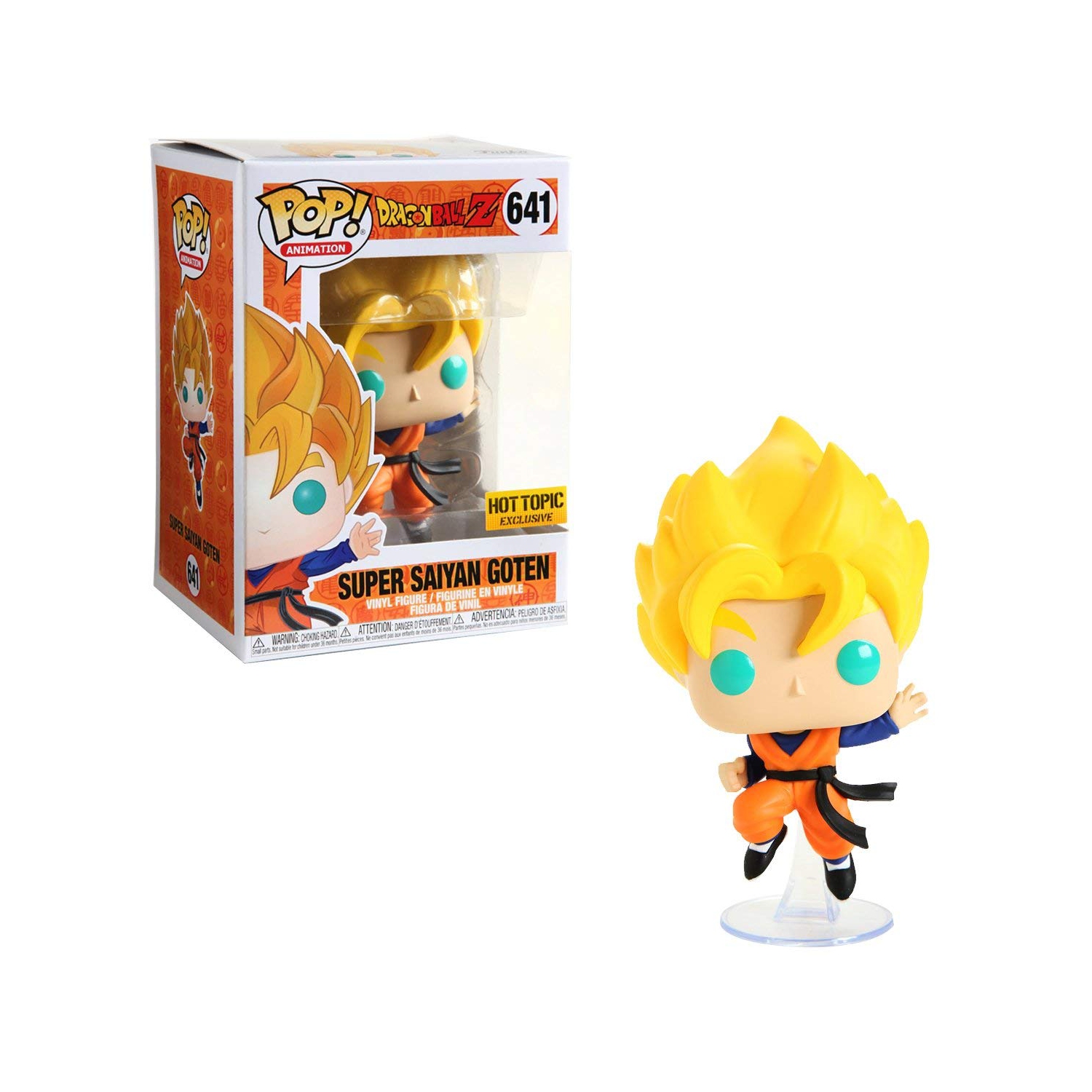 Funko Pop! Animation Dragon Ball Z Vinyl Figure Super Saiyan Goten #641 Hot Topic Exclusive