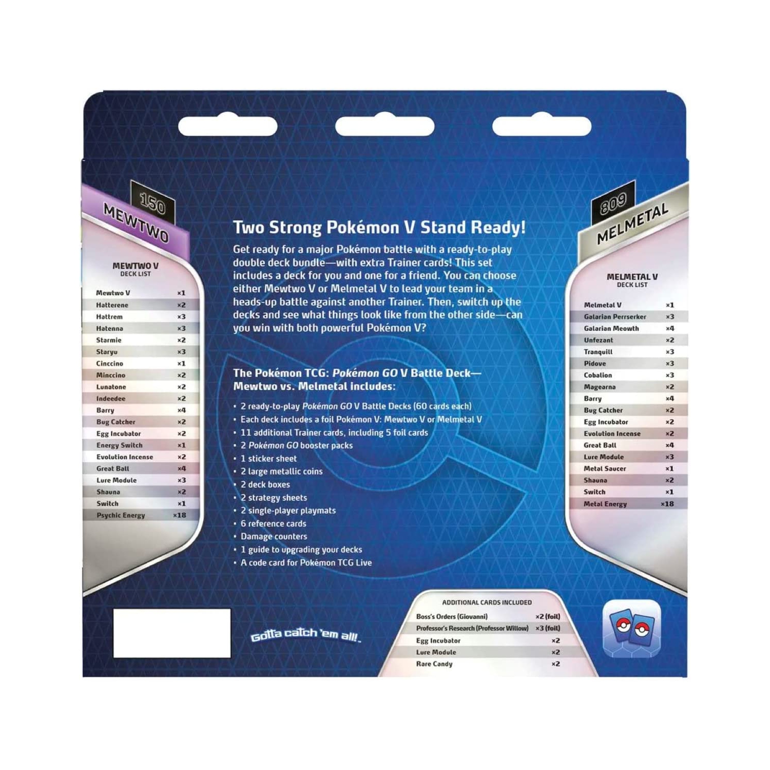 Pokemon USA Pokemon Trading Card Game: Pokemon GO V Battle Deck - Mewtwo V vs. Melmetal V