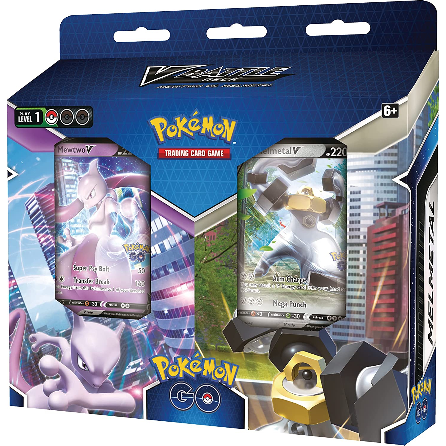 Pokemon USA Pokemon Trading Card Game: Pokemon GO V Battle Deck - Mewtwo V vs. Melmetal V
