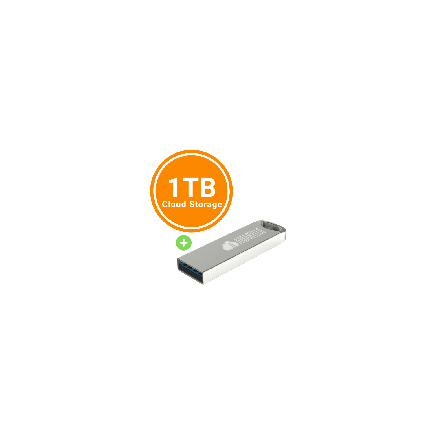 Amaryllo Artemis 1TB Cloud Flash Drive with Auto-Backup