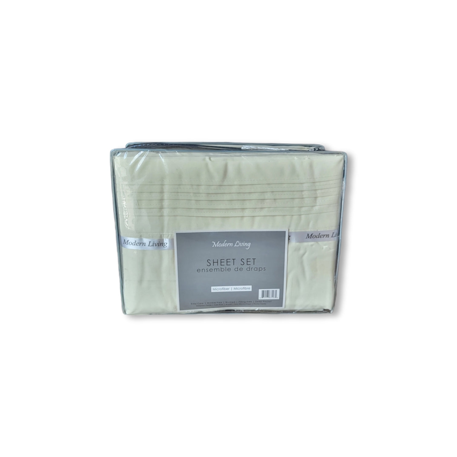 Cotton House - Microfiber Sheet Set, Wrinkle Free, King Size, Ivory