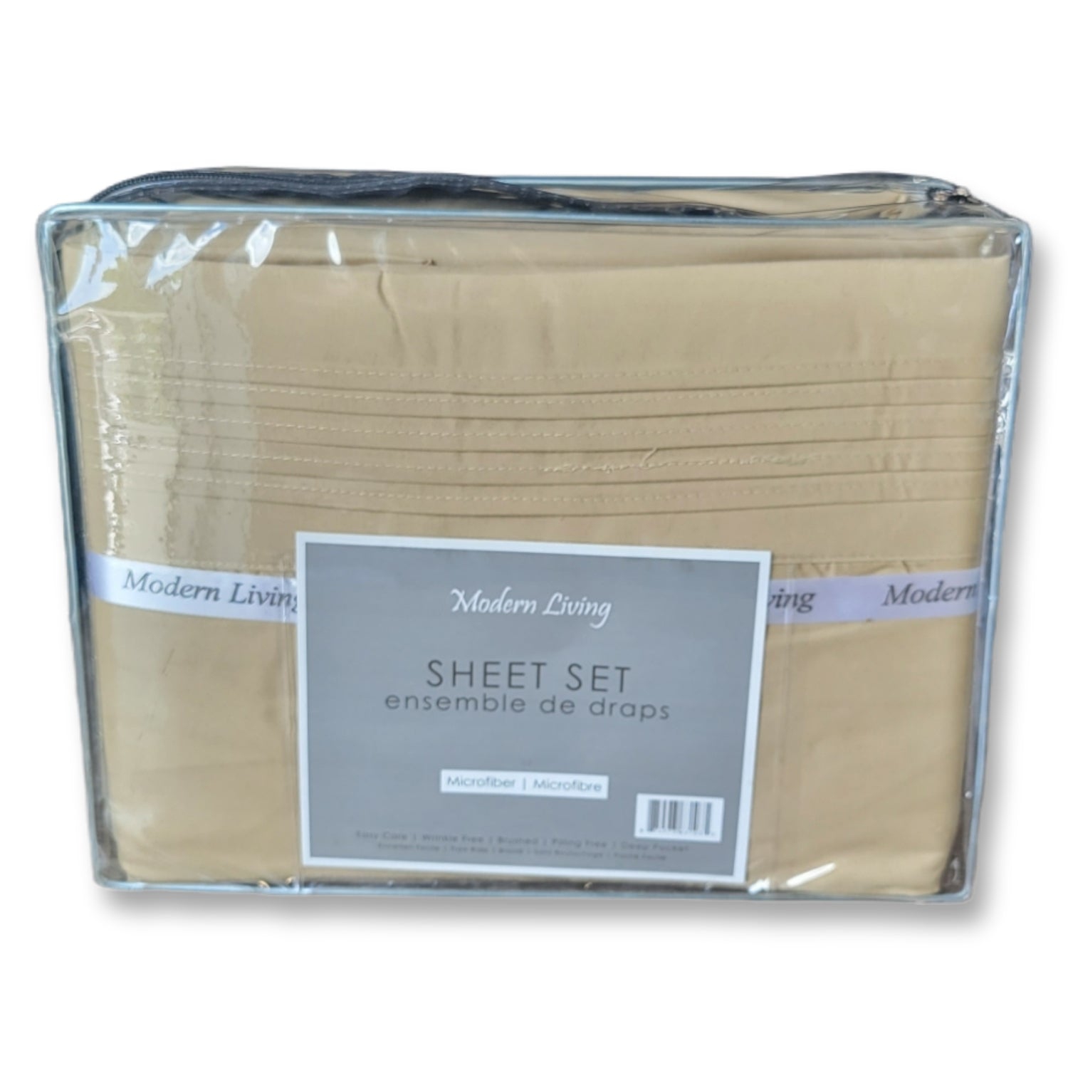 Cotton House - Microfiber Sheet Set, Wrinkle Free, Twin Size, Beige