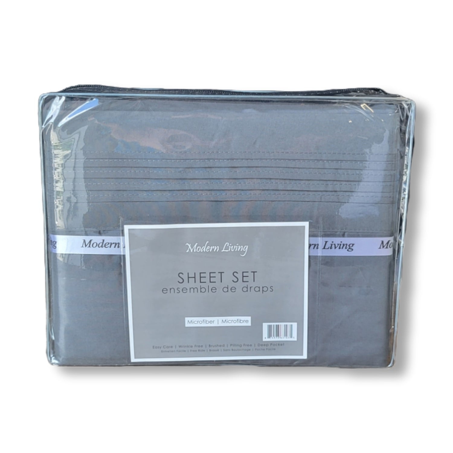 Cotton House - Microfiber Sheet Set, Wrinkle Free, Twin Size, Charcoal