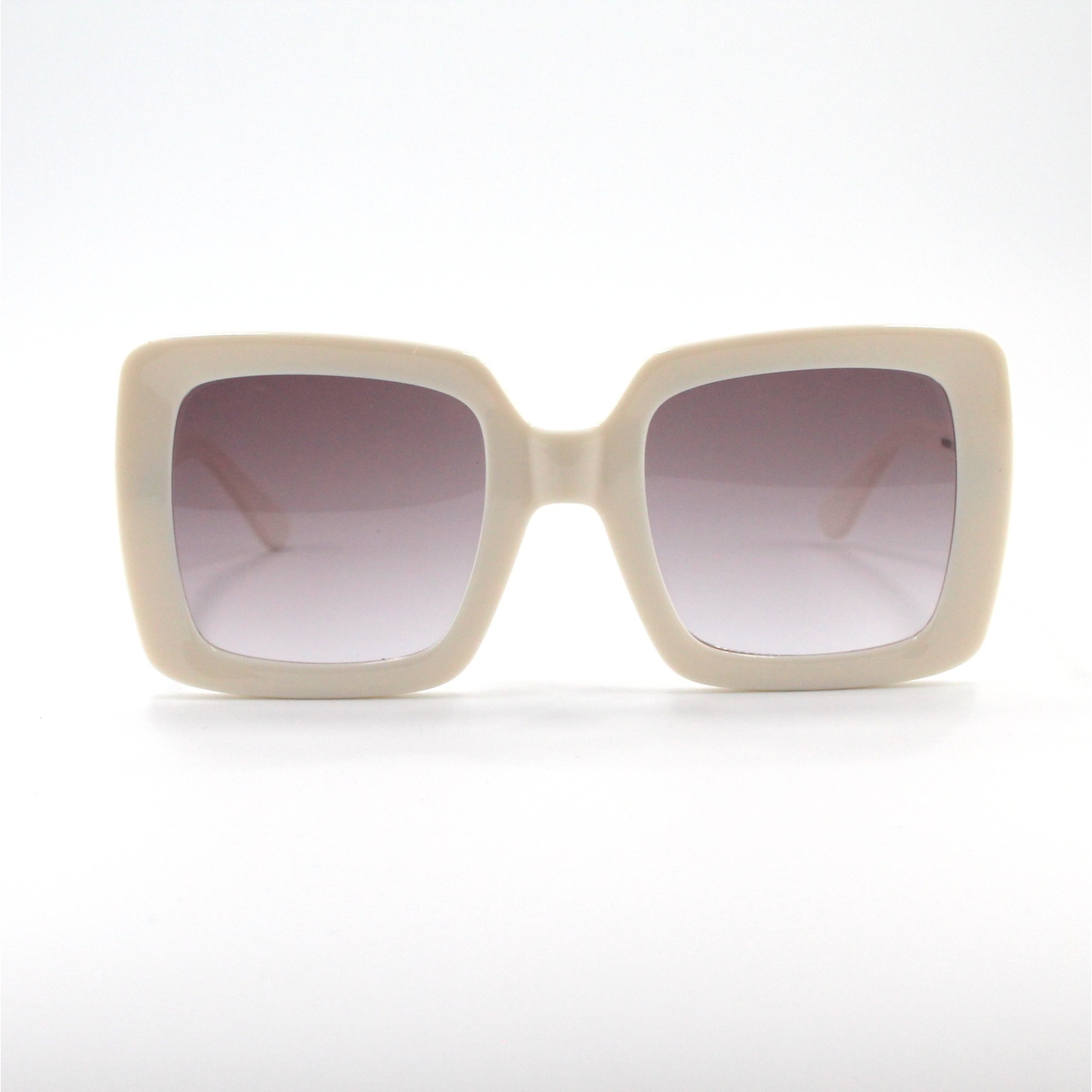 Lunettes de soleil de protection UV Shades X | modèle 8008 | monture blanche - lentille dégradée violette