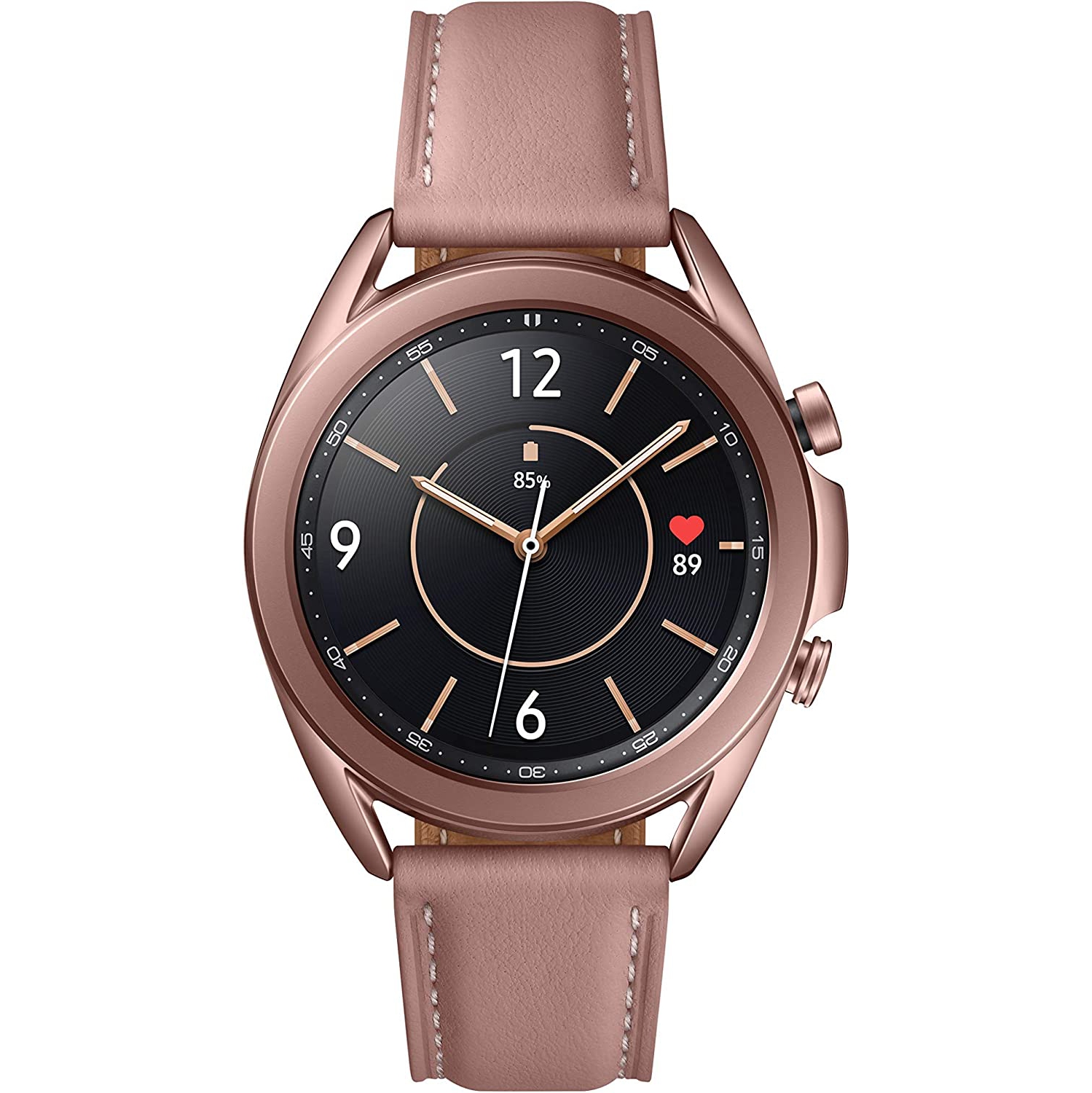 Samsung Galaxy Watch 3 (GPS, 41MM) - Mystic Bronze Smartwatch with Leather Band SM-R850 - Certified Refurbished