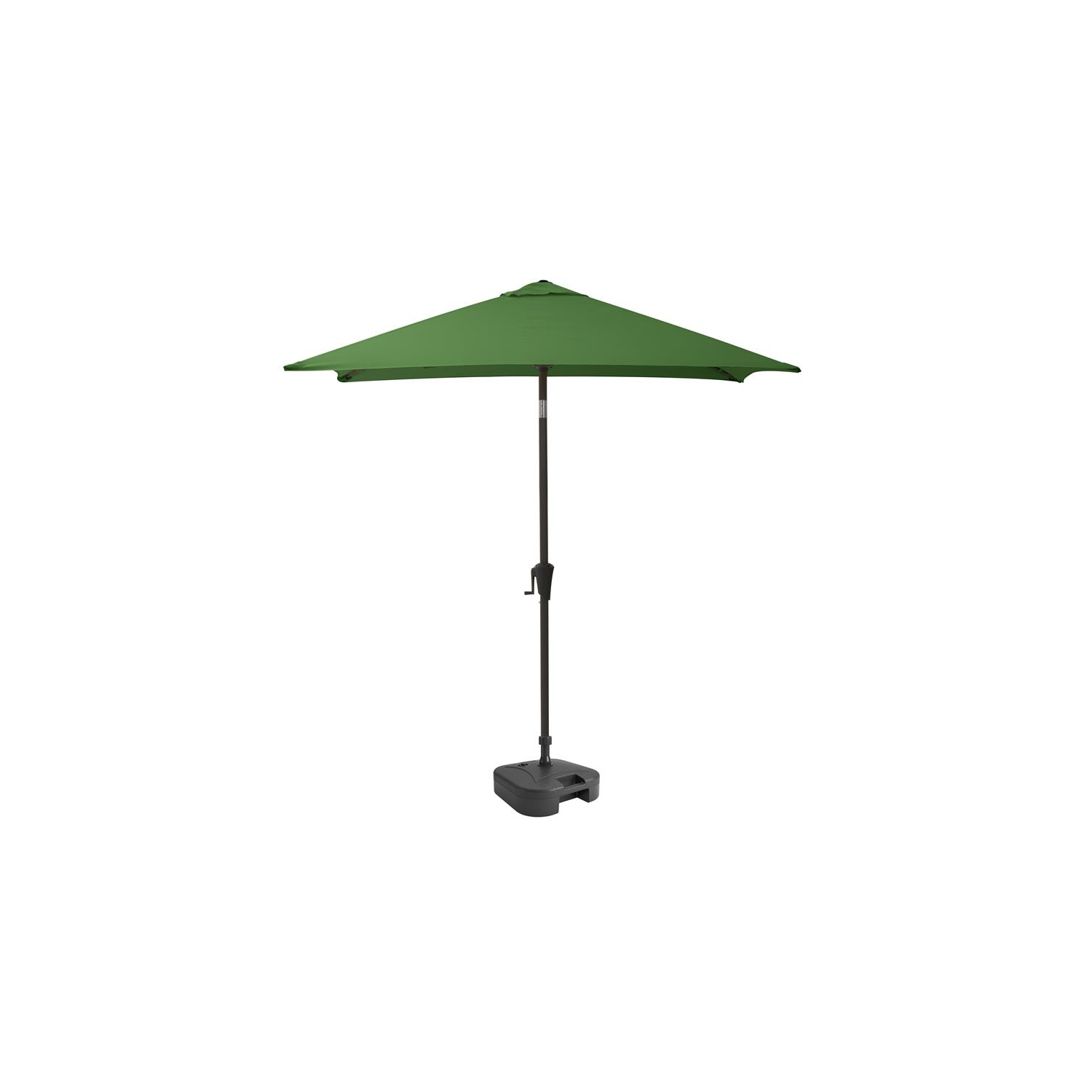 Parasol de patio carré de 9 pi en tissu vert forêt avec base de CorLiving