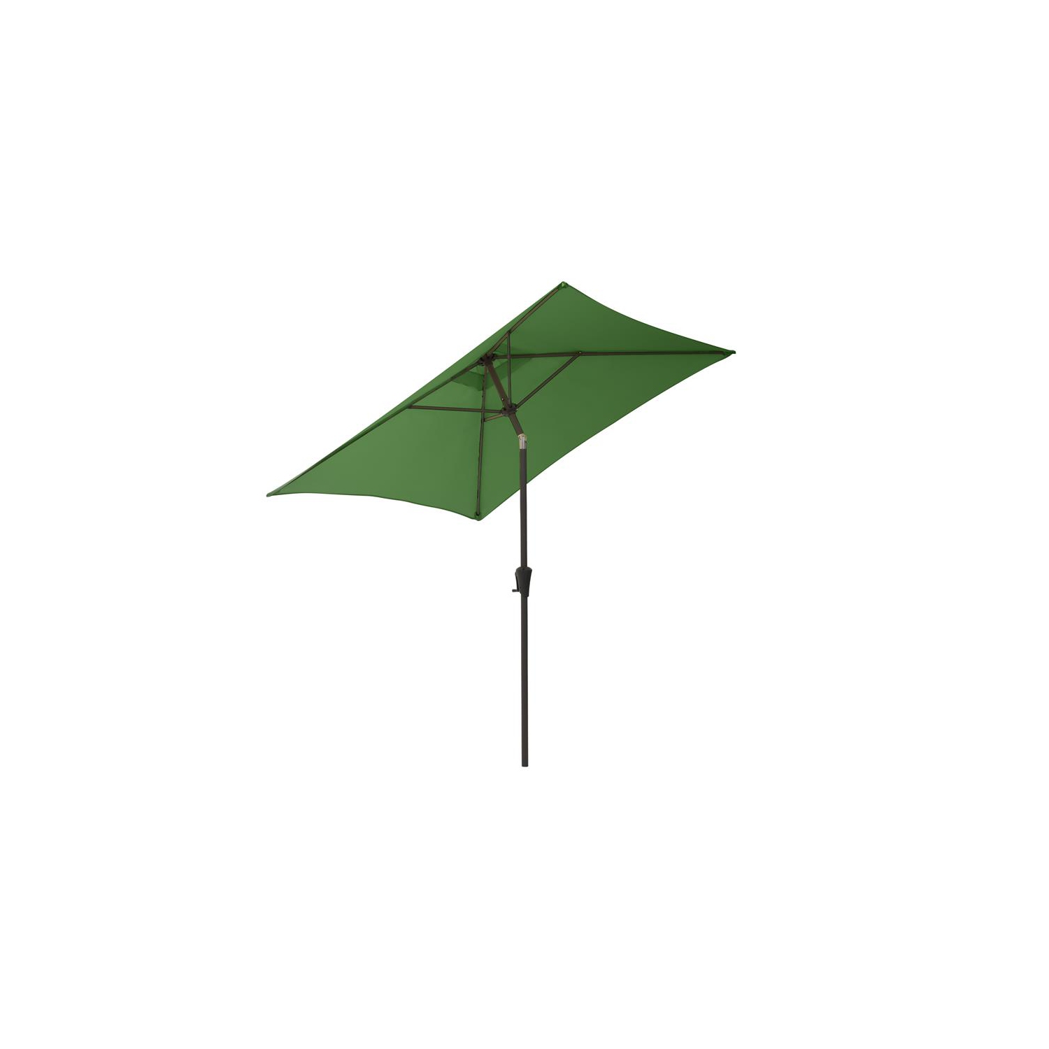 Parasol de patio carré de 9 pi en tissu vert forêt avec base de CorLiving