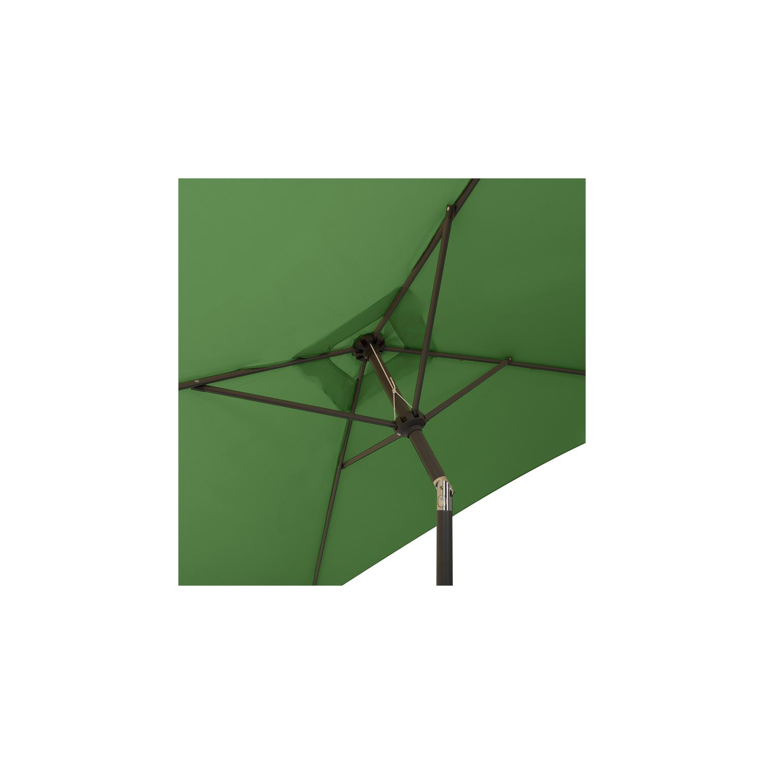 Parasol de patio carré de 9 pi en tissu vert forêt avec base de CorLiving