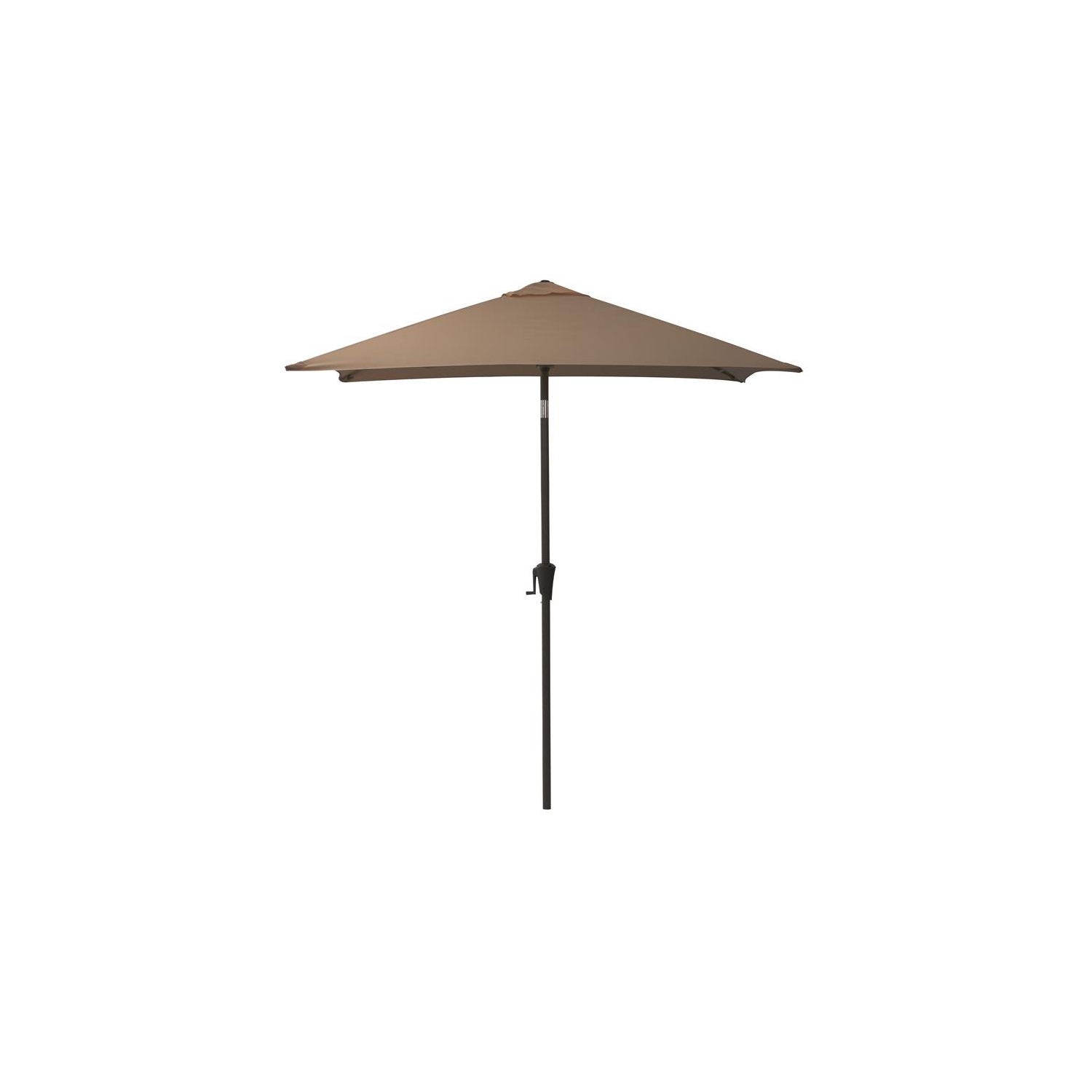 Parasol de patio carré inclinable en tissu brun sable avec base de CorLiving