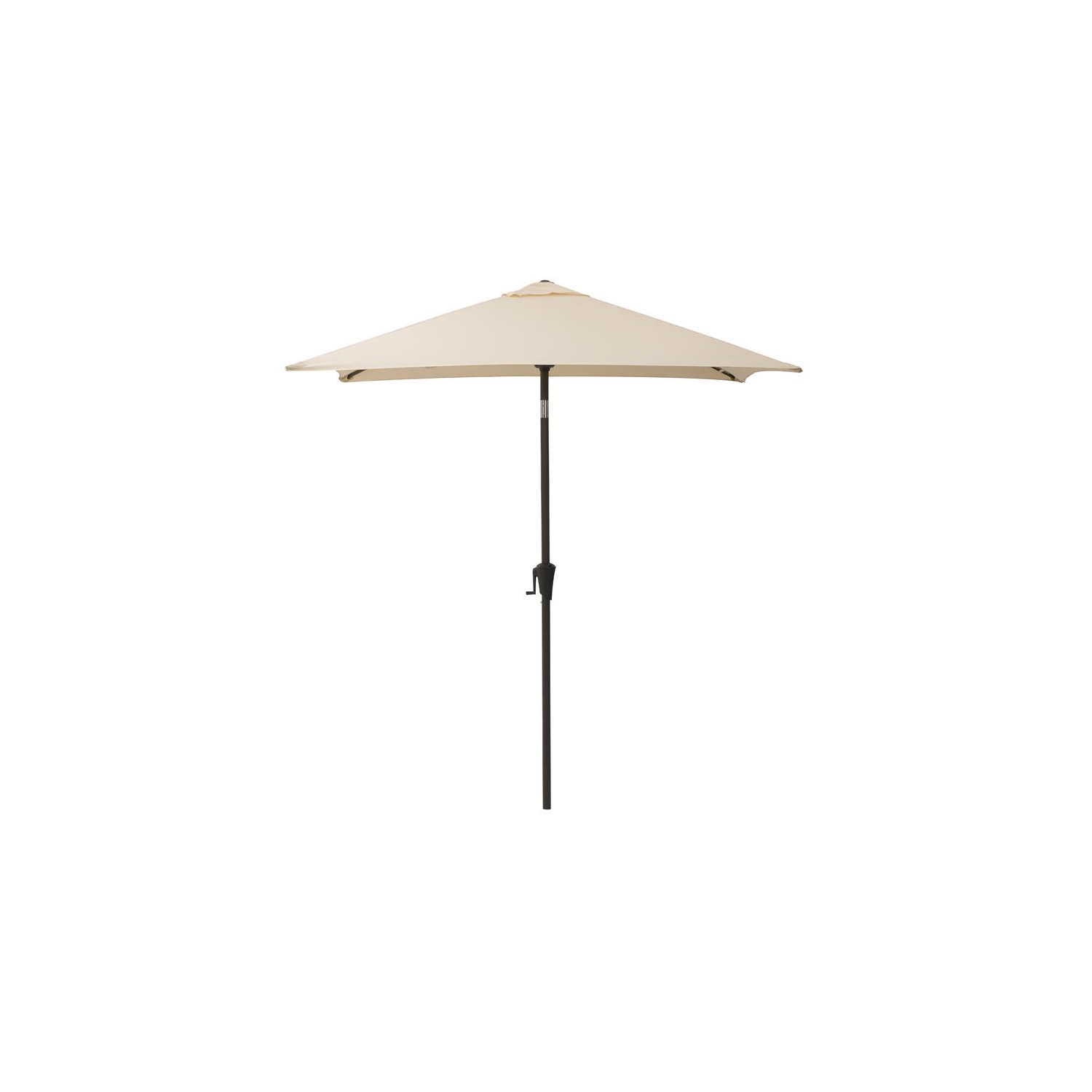 Parasol de patio carré inclinable en tissu blanc chaud avec base de CorLiving