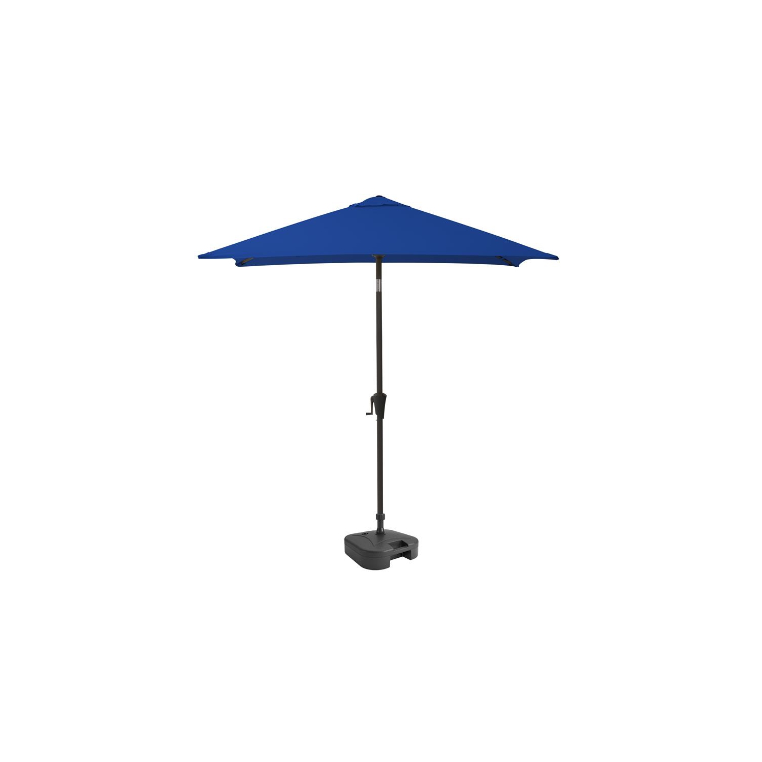 CorLiving Square Tilting Cobalt Blue Fabric Patio Umbrella with Base