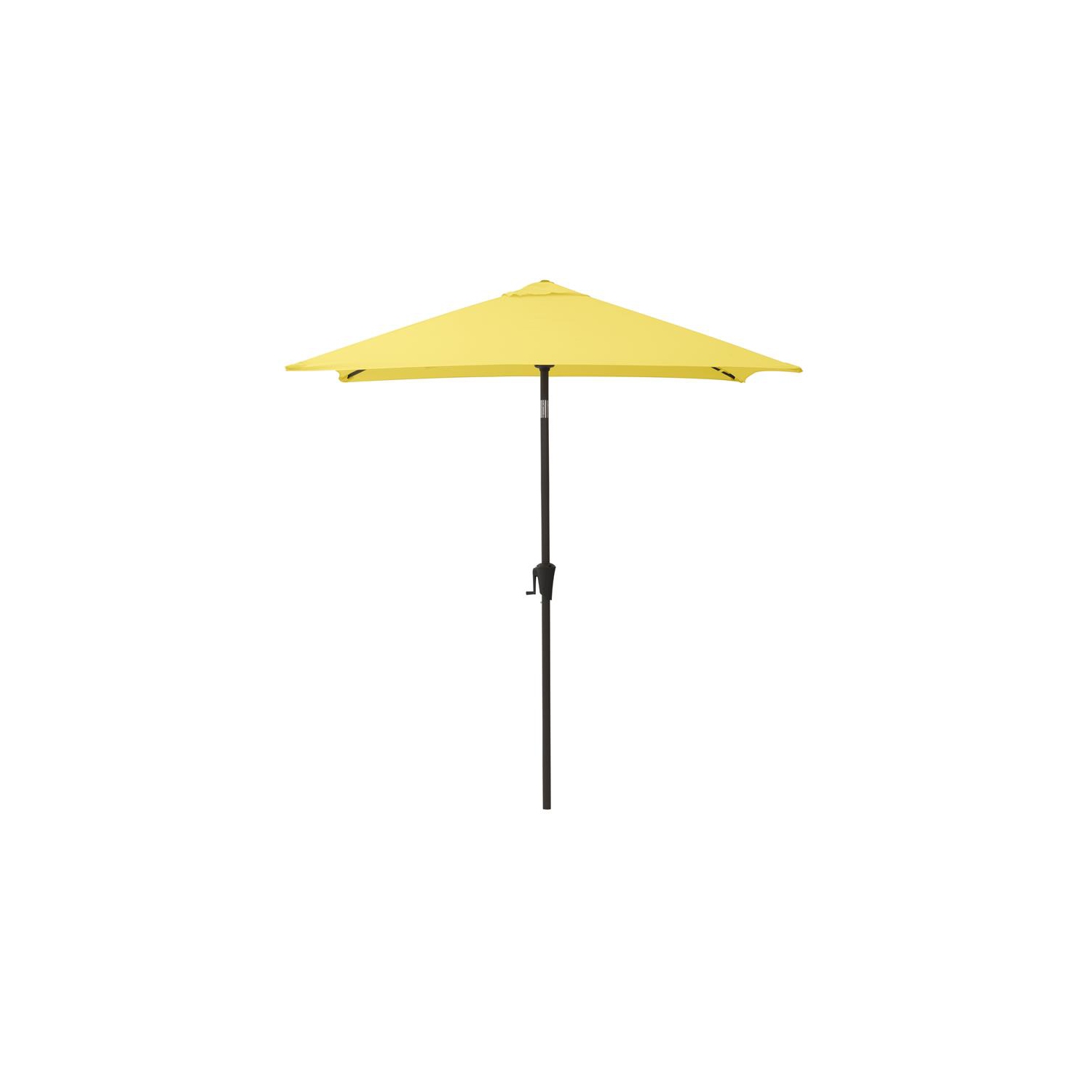 Parasol de patio carré inclinable en tissu jaune avec base de CorLiving