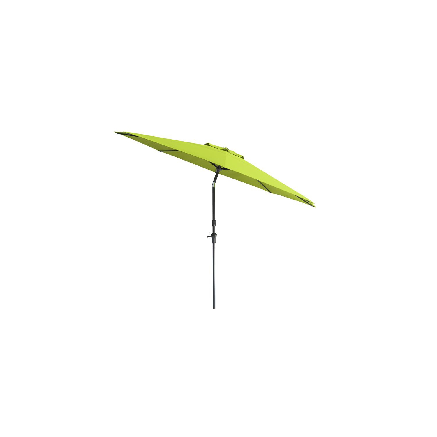 CorLiving 10ft Wind Resistant Tilting Lime Green Fabric Patio Umbrella and Base
