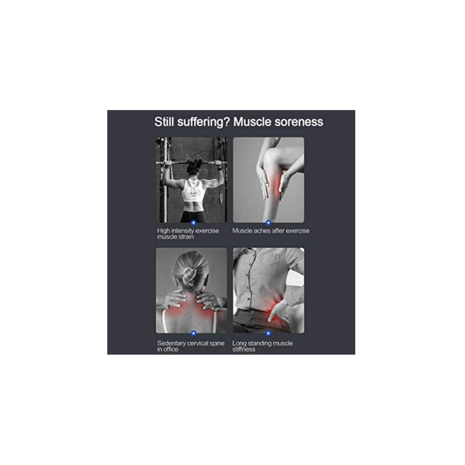 Duce Alpha, Pistolet de massage musculaire, Masseur à percussion des tissus profonds - Grise