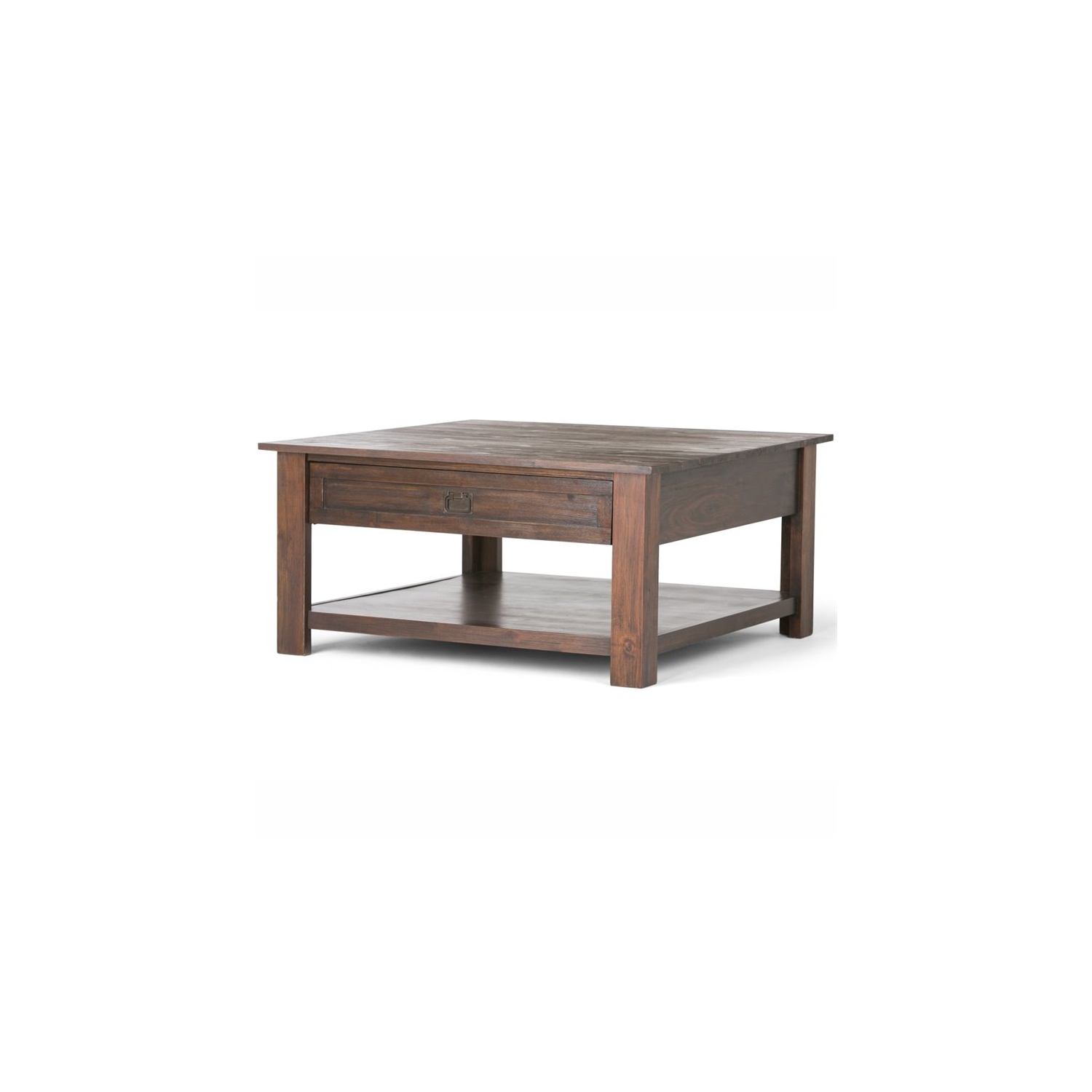 Atlin Designs Coffee Table in Distressed Charcoal Brown