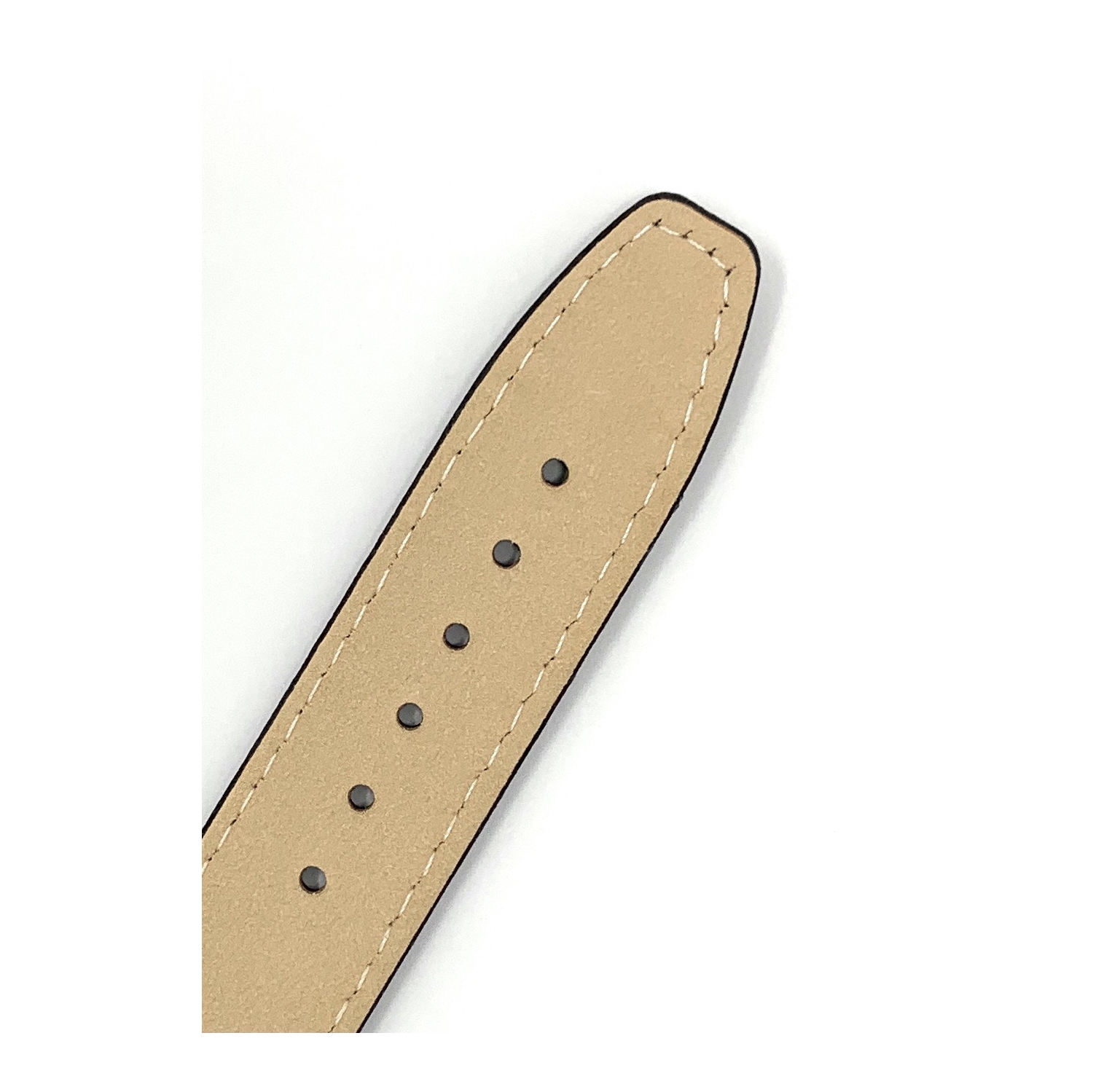 Bandini Classic Thin Leather Smart Watch Band Strap, Stitch For Samsung Galaxy Watch 4, Galaxy Watch 3, Gear Sport, Active 2 & 1 - 20mm, White /