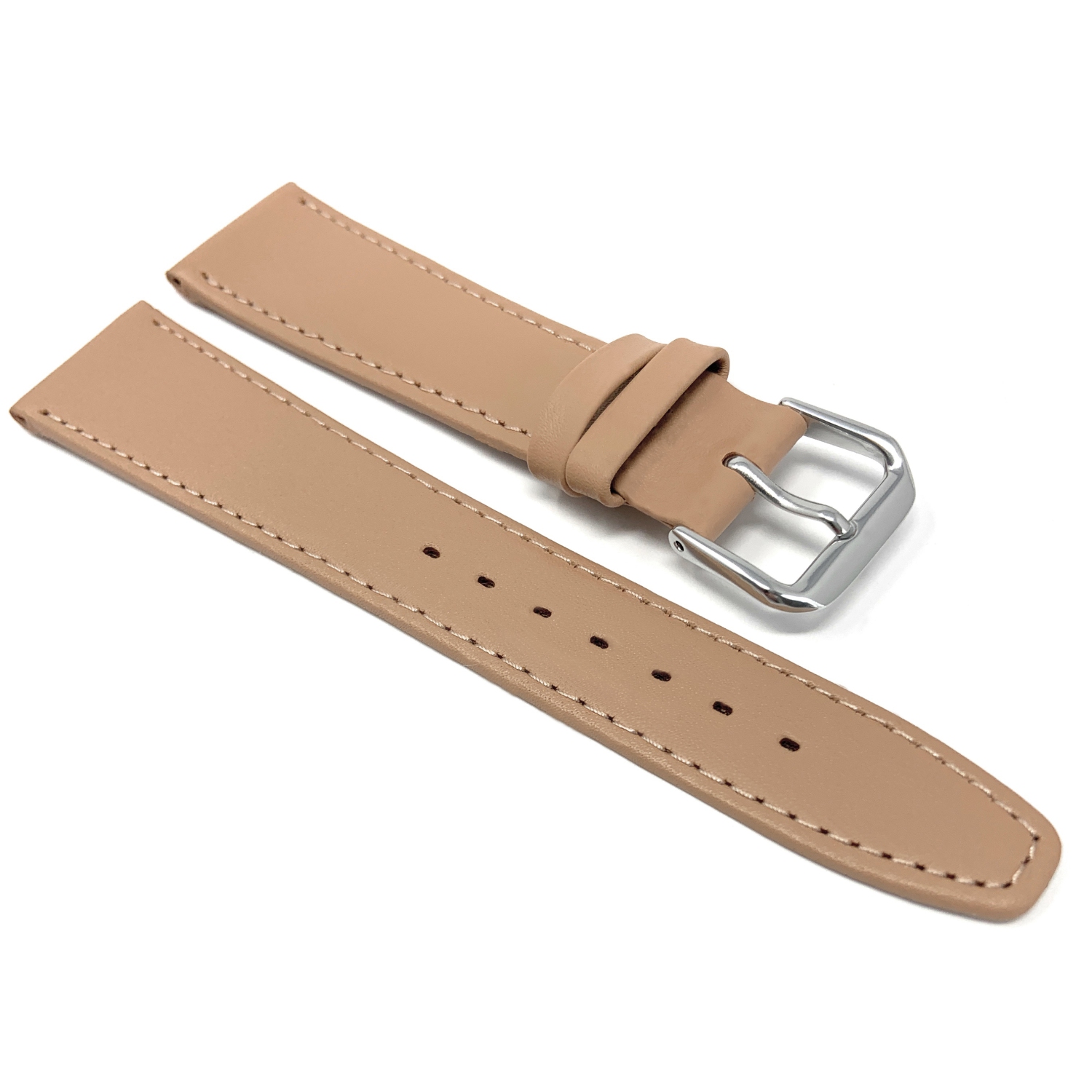 Bandini Classic Thin Leather Smart Watch Band Strap, Stitch For Samsung Galaxy Watch 46mm, Galaxy Watch 3, Gear S3 Classic & Frontier - 22mm, Dark