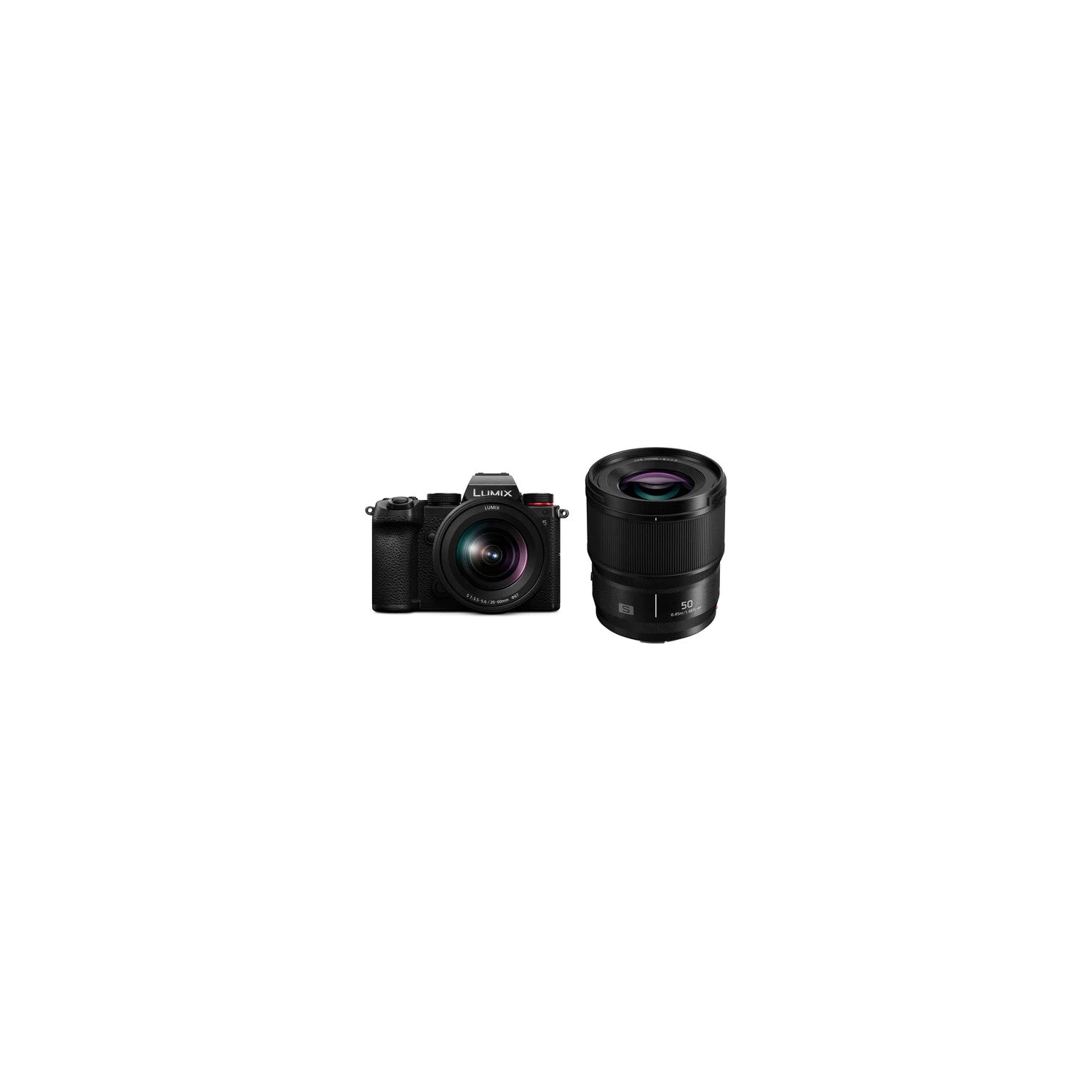 Panasonic Lumix DC-S5 Mirrorless Digital Camera with 20-60mm F3.5-5.6 Lens + Lumix S 50 f1.8 (S-S50) - Brand New