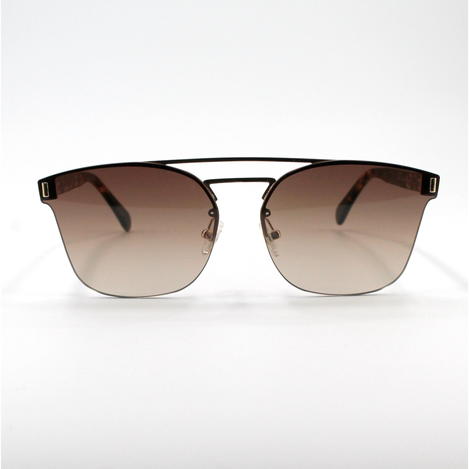 Shades X - UV Protection Sunglasses | Model 8014 | Brown Demi Sides - Brown Gradient Lens