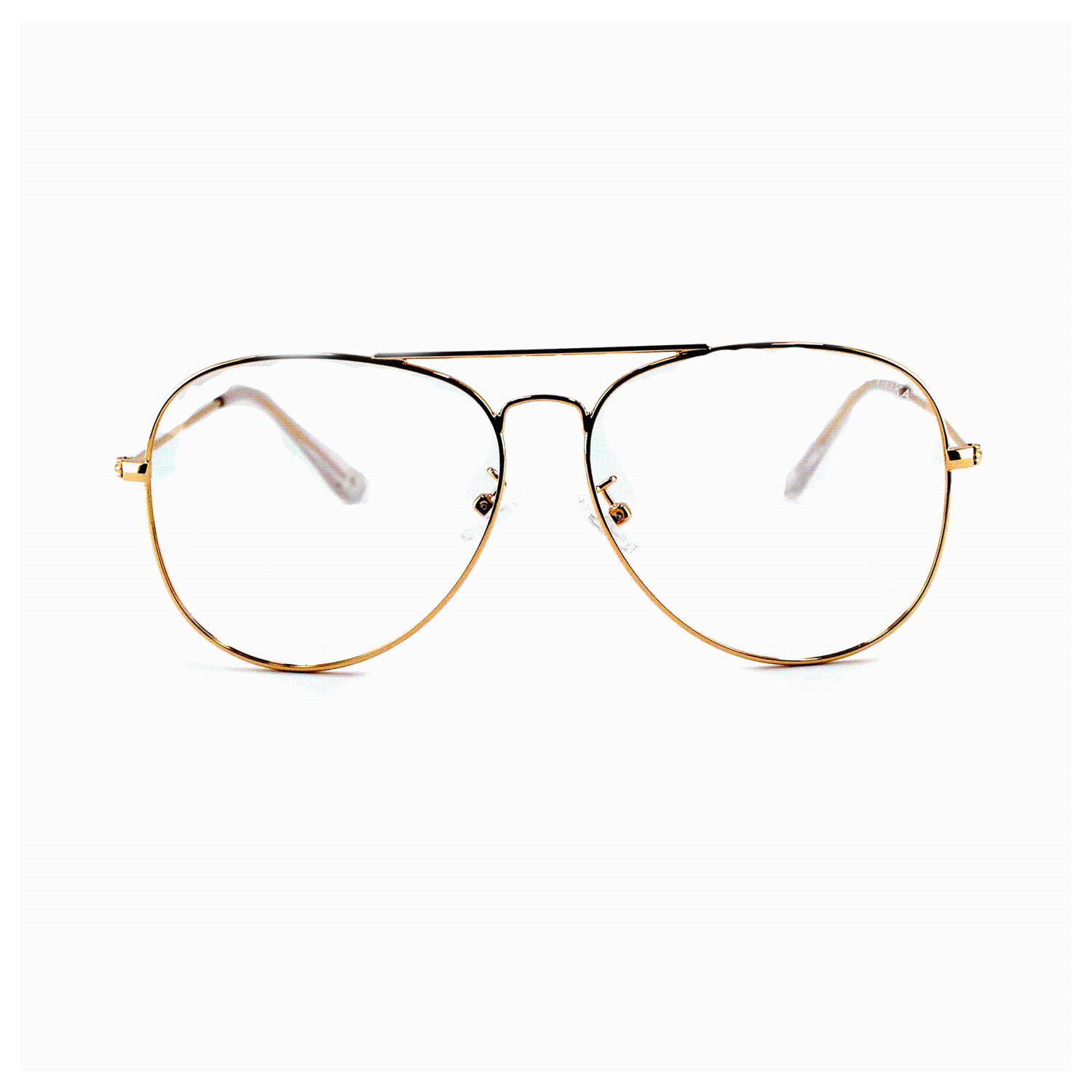 Ottika Care - style classique | blocage de la lumière bleue et violet photochromatique modifiable | Doré