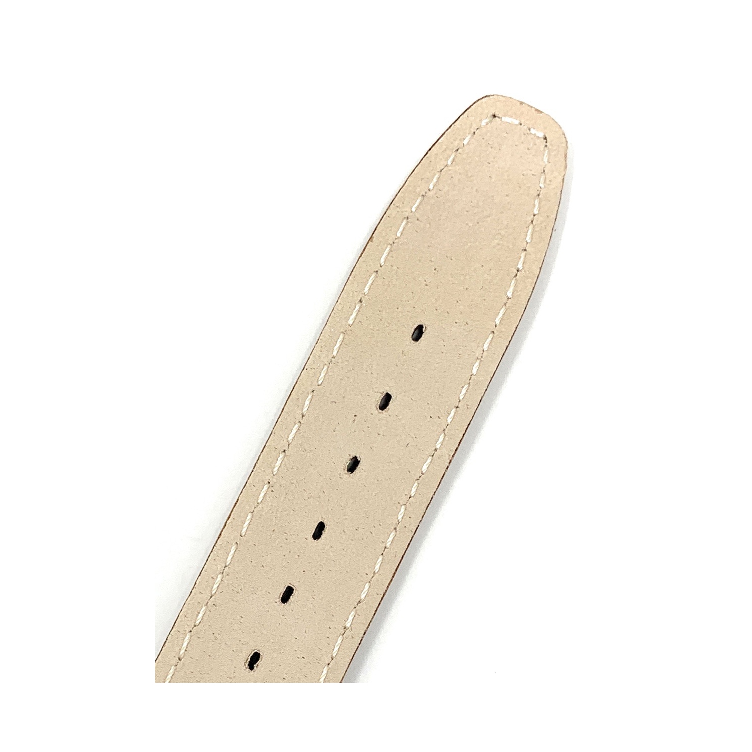 Bandini Classic Thin Leather Smart Watch Band Strap, Stitch For Withings Nokia Scanwatch, Steel HR 36mm, Move ECG - 18mm, Pink / Silver Buckle