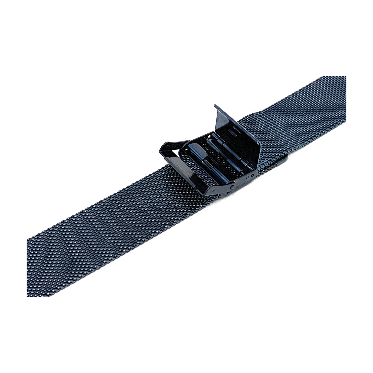 Bandini Fine Metal Mesh Smart Watch Band Strap, Stainless Steel Mesh Milanese Band For Michael Kors Access Runway - 18mm, Blue