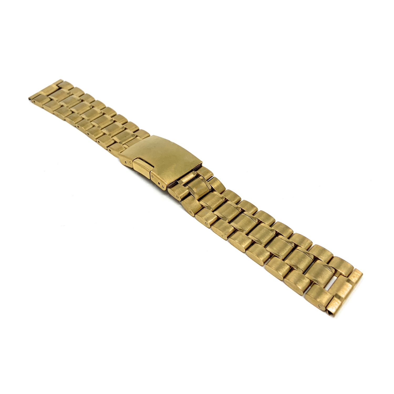 Bandini Stainless Steel Smart Watch Band Strap For Mobvoi Ticwatch E2, S2, Pro, Pro 3 - 22mm, Gold