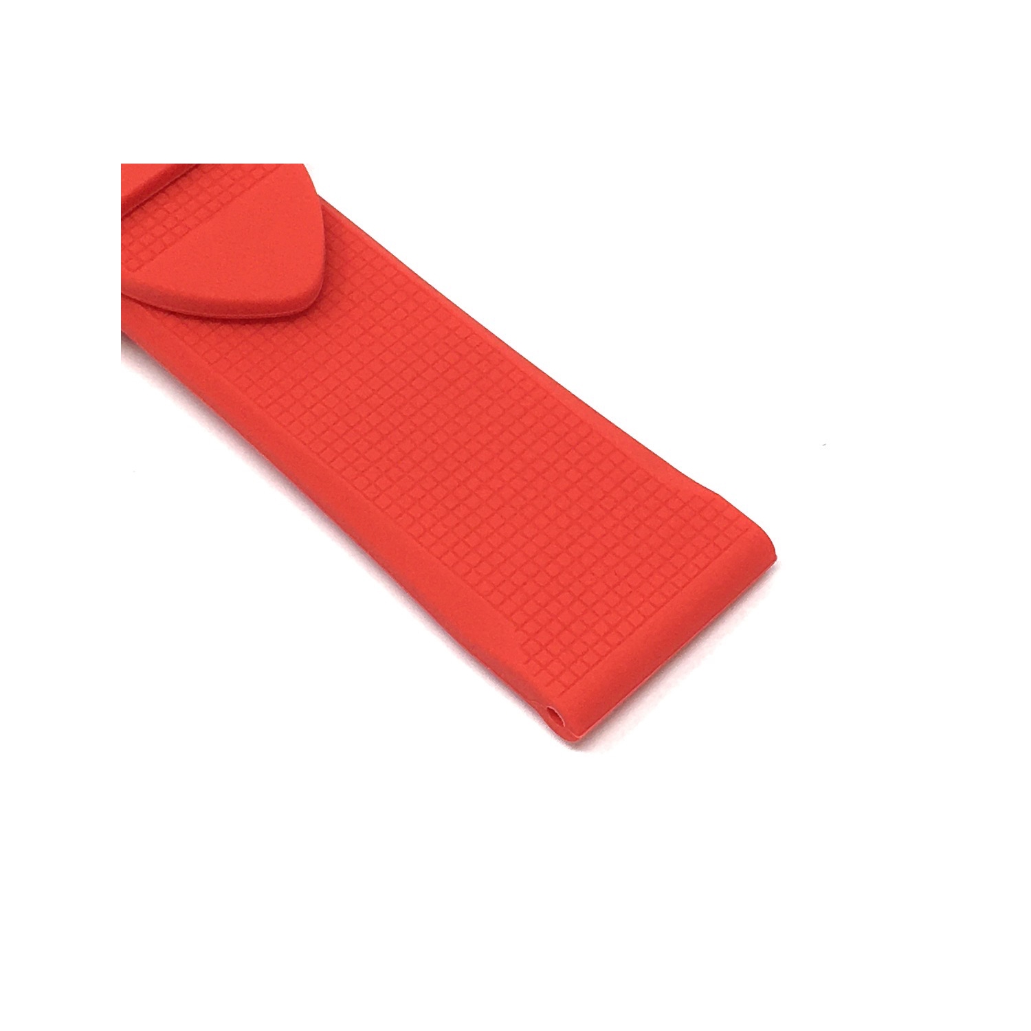 Bandini Waterproof Soft Rubber Silicone Deployment Smart Watch Band Strap For Oneplus Watch - 22mm, Red