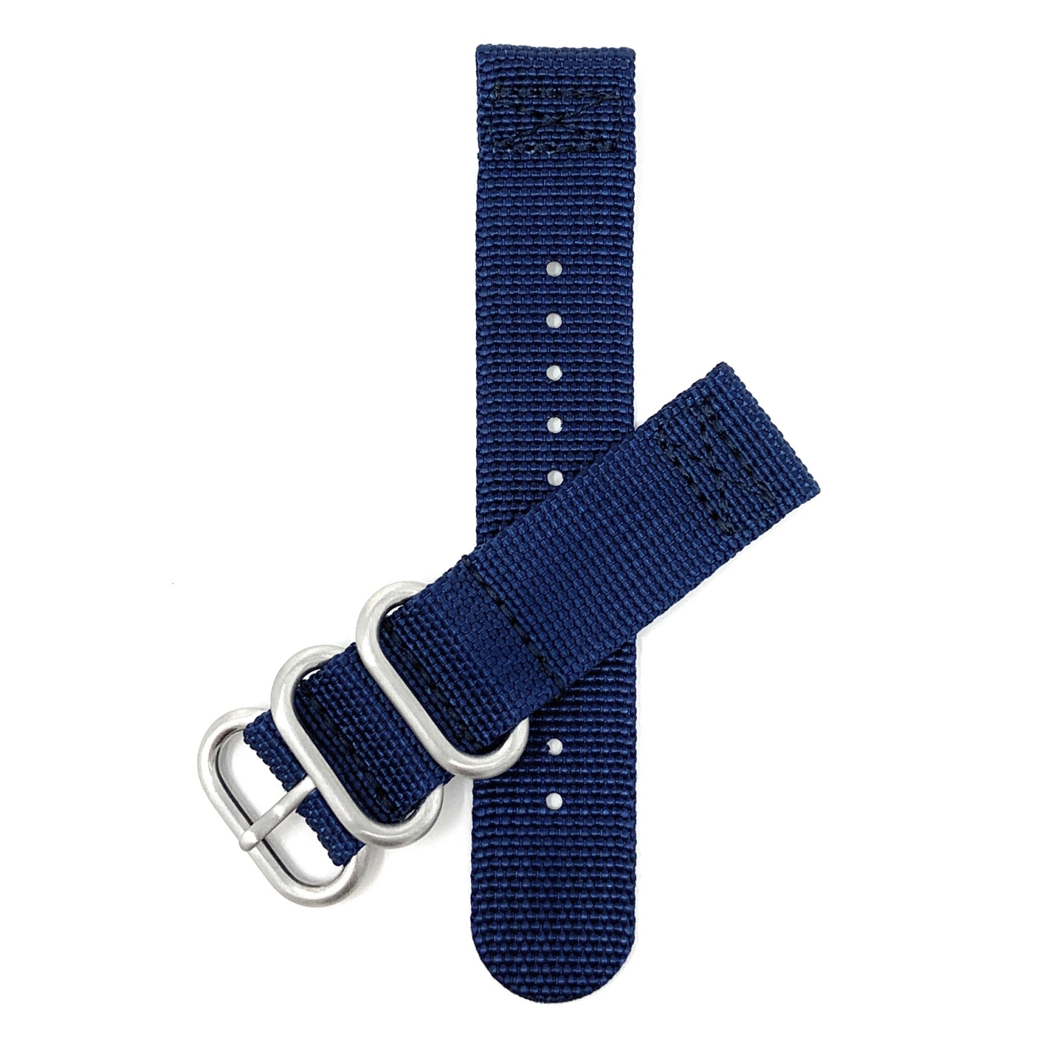 Bandini 2 Piece Nylon Zulu Smart Watch Band Strap For Amazfit Bip, U, S, Lite, GTR 42mm, GTS - 20mm, Blue