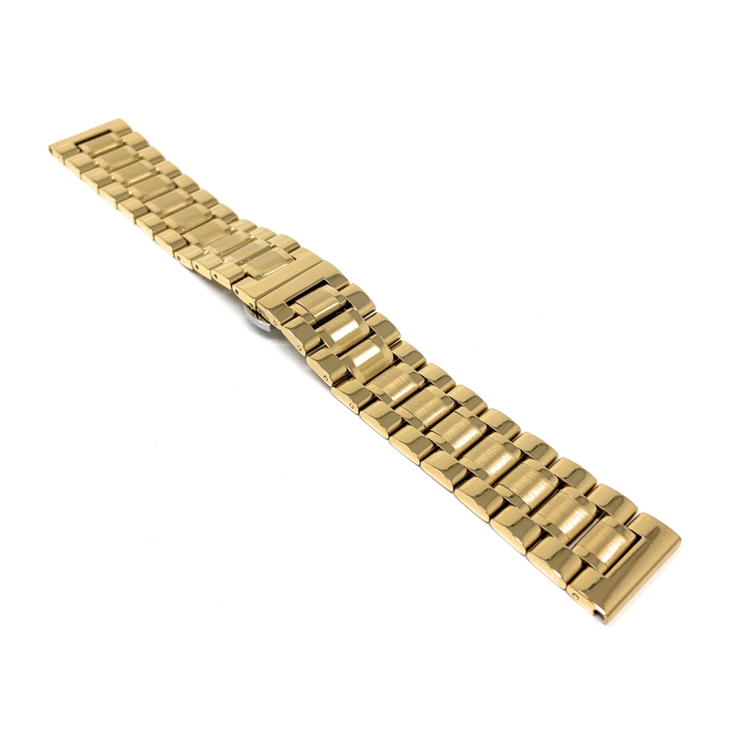 Bandini Stainless Steel Smart Watch Band Strap, Removable Links For Oneplus Watch - 22mm, Gold