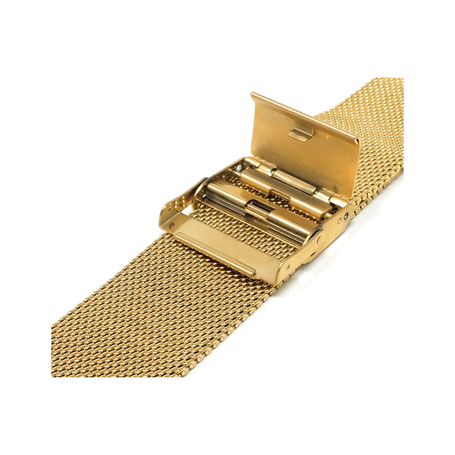 Bandini Fine Metal Mesh Smart Watch Band Strap, Stainless Steel Mesh Milanese Band For Michael Kors Access Runway - 18mm, Gold