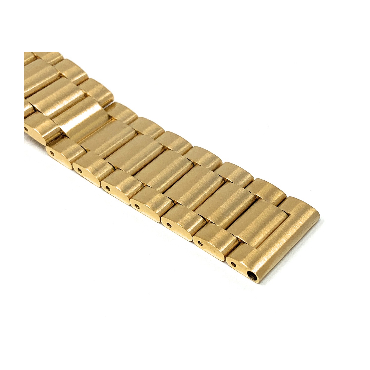 Bandini Mens Metal Smart Watch Band Strap For Skagen Falster 2 and 3, Jorn - 22mm, Gold