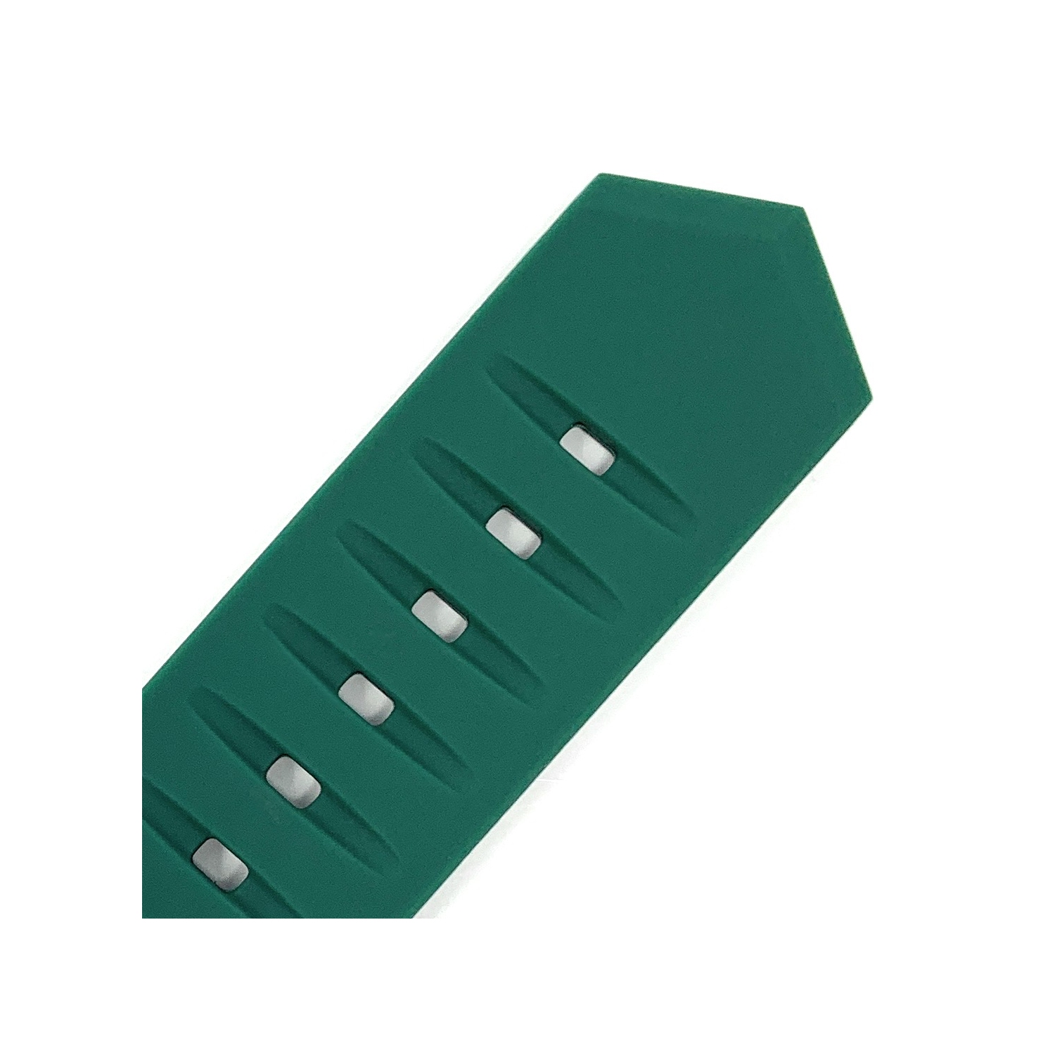 Bandini Waterproof Soft Black Rubber Silicone Smart Watch Band Strap For Garmin Venu Sq - 20mm, Green