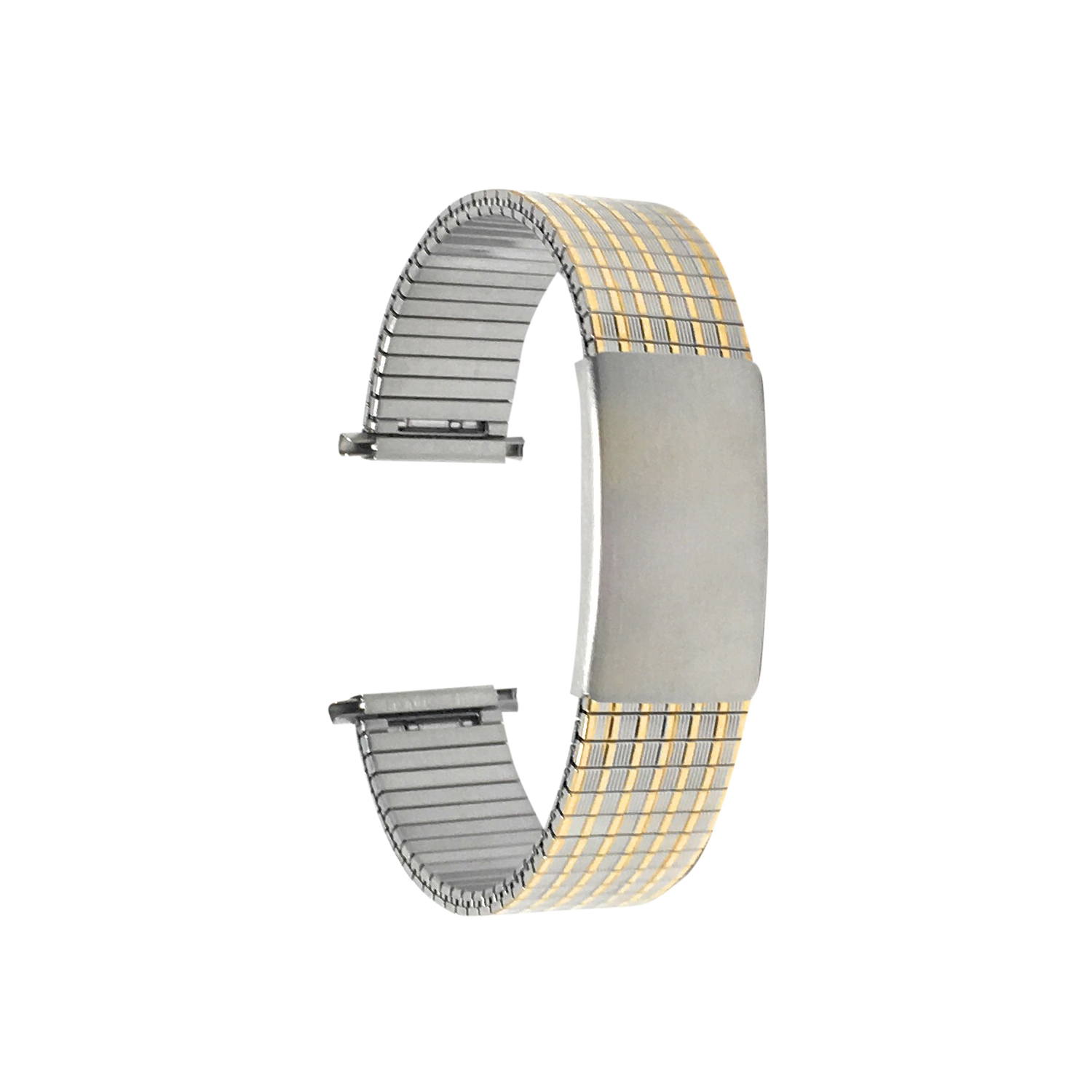 Bandini Adjustable Length Expansion Watch Strap, Stretch Smart Band For Michael Kors Access Runway - 18mm, Silver / Gold