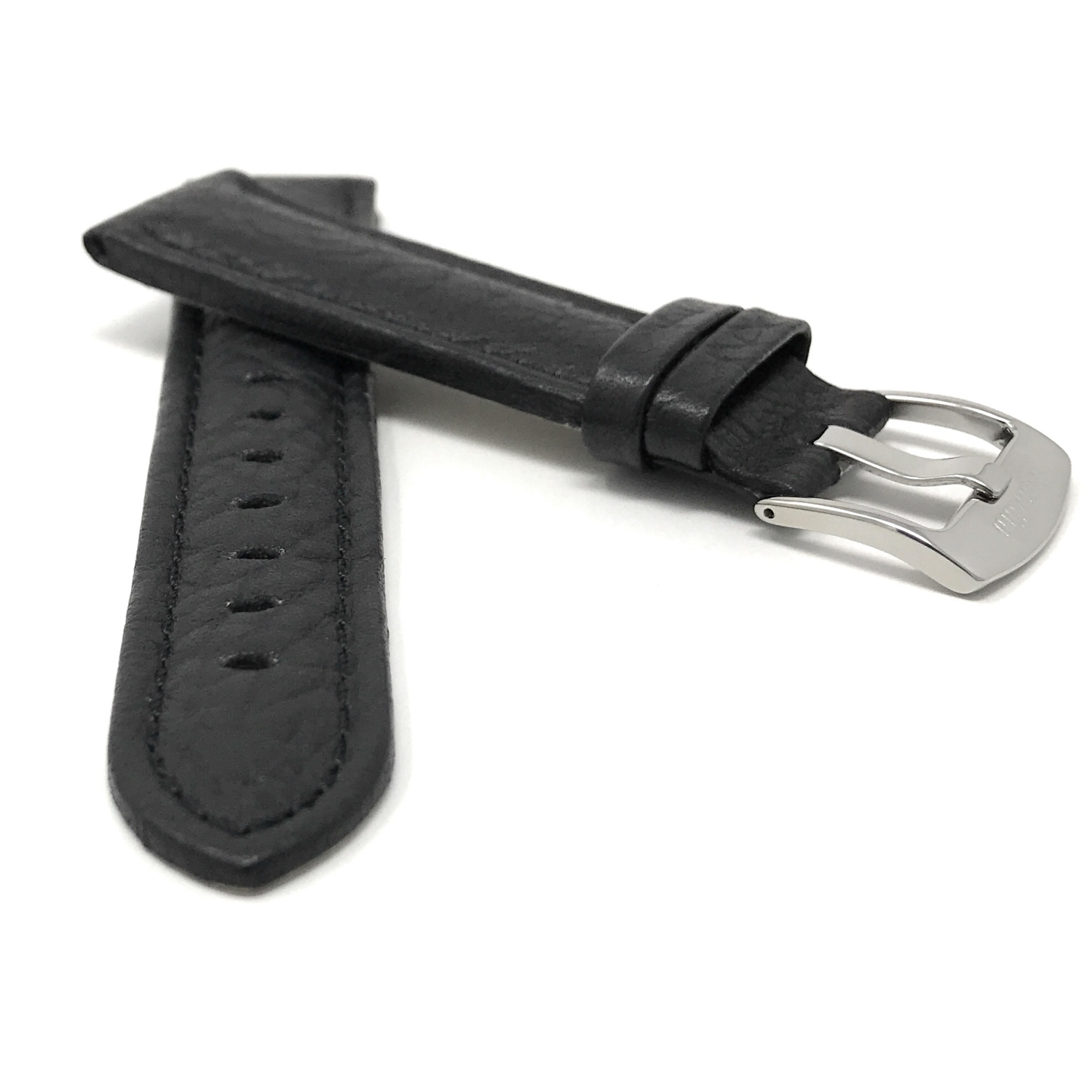 Bandini Mens Padded Leather Buffalo Pattern Smart Watch Band