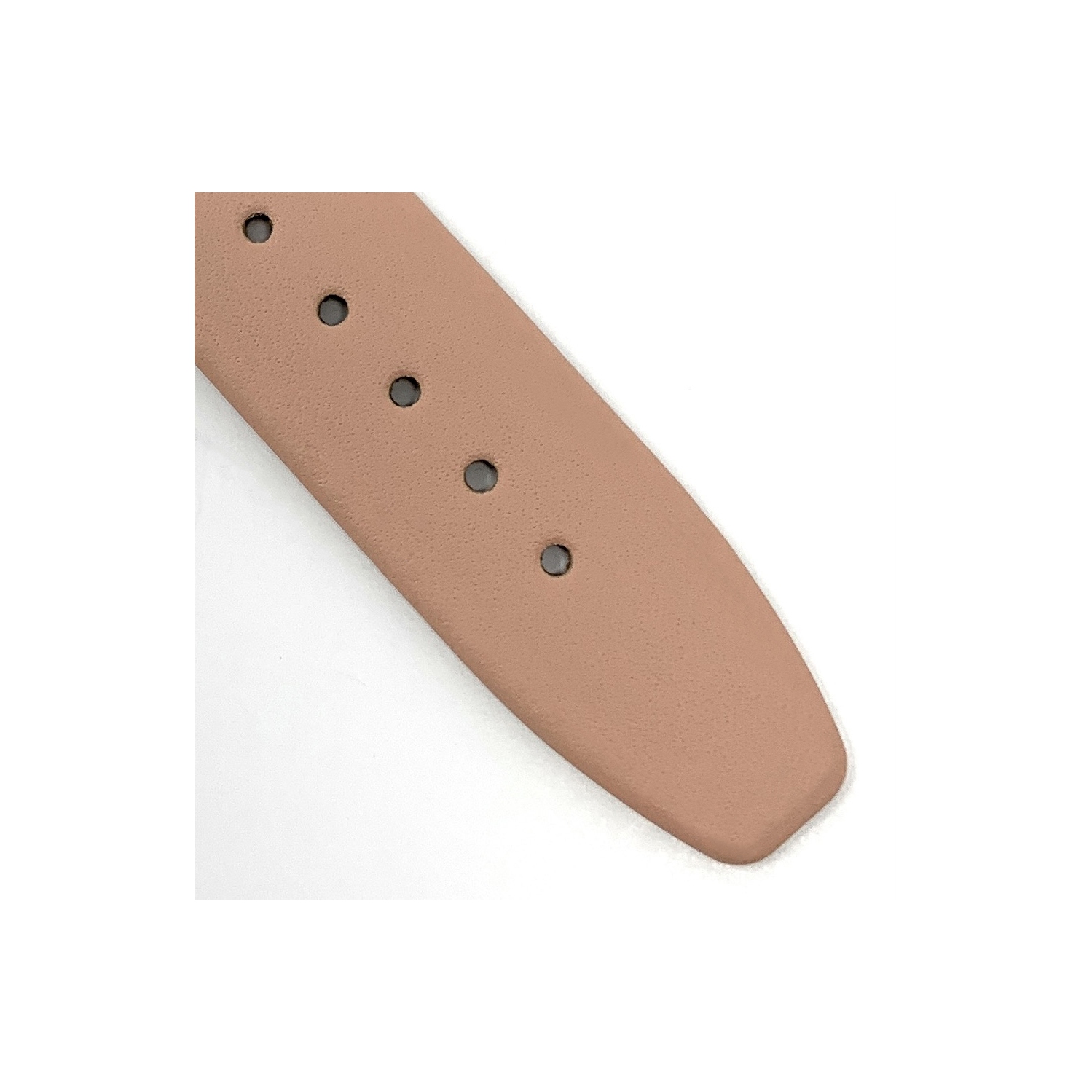 Bandini Classic Quick Release Slim Leather Smart Watch Band Strap For Withings Nokia Scanwatch, Steel HR 36mm, Move ECG - 18mm, Blush Pink / Silver