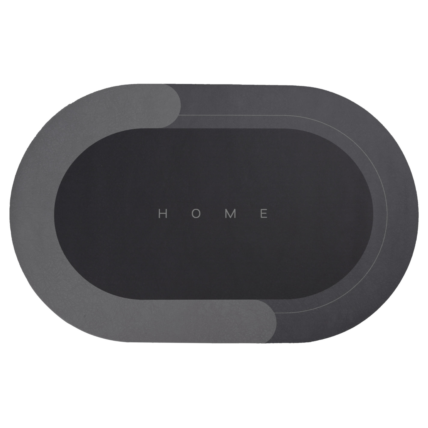 Strong Absorption and Fast Drying Diatomaceous Earth Bathroom Mat with Rubber Backed - LIVINGbasics® - Dark Grey(31.18X19.76 inch)