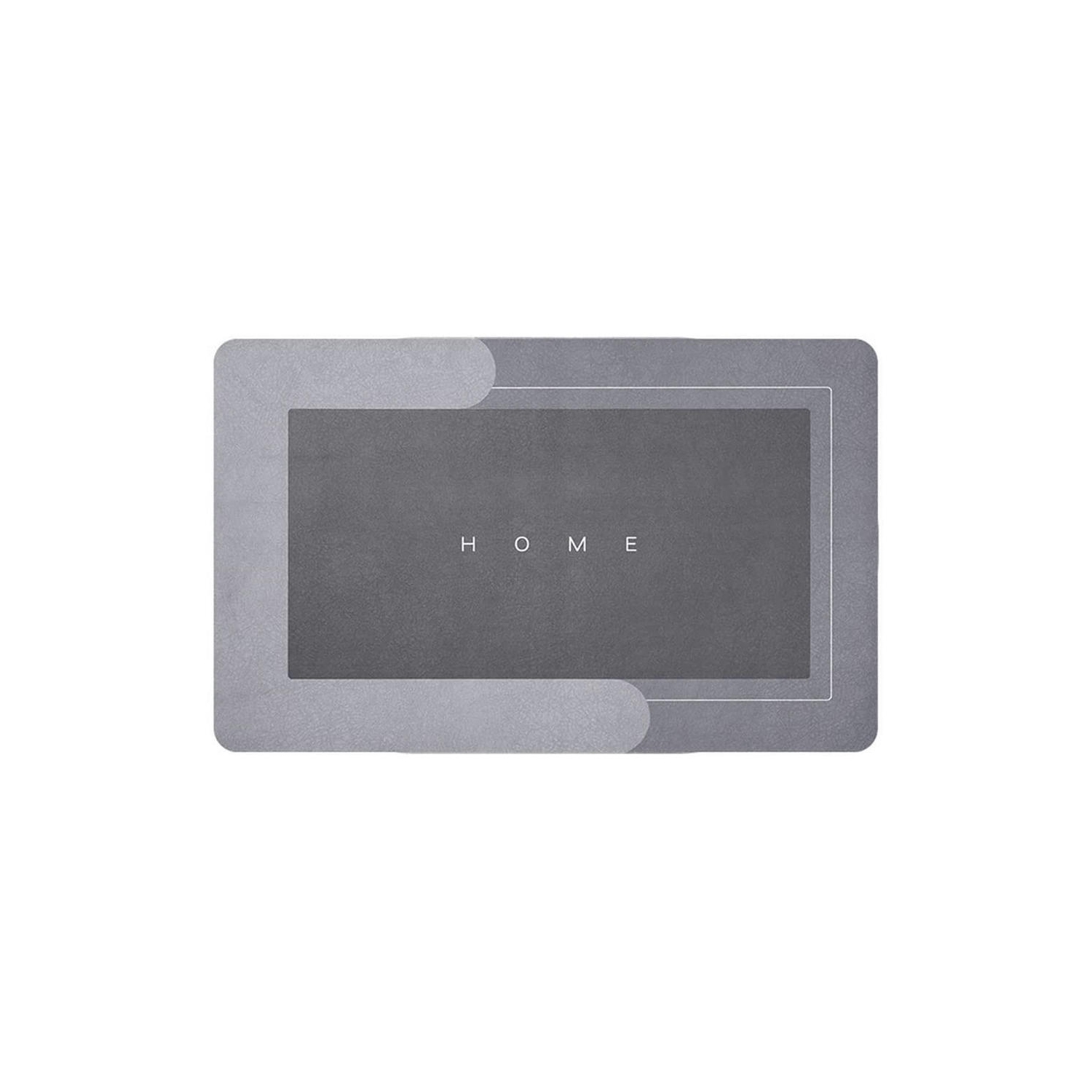 Bathroom Bathtub Mat Strong Absorption and Fast Drying Diatomaceous Earth - LIVINGbasics - Light Grey, 50*80cm