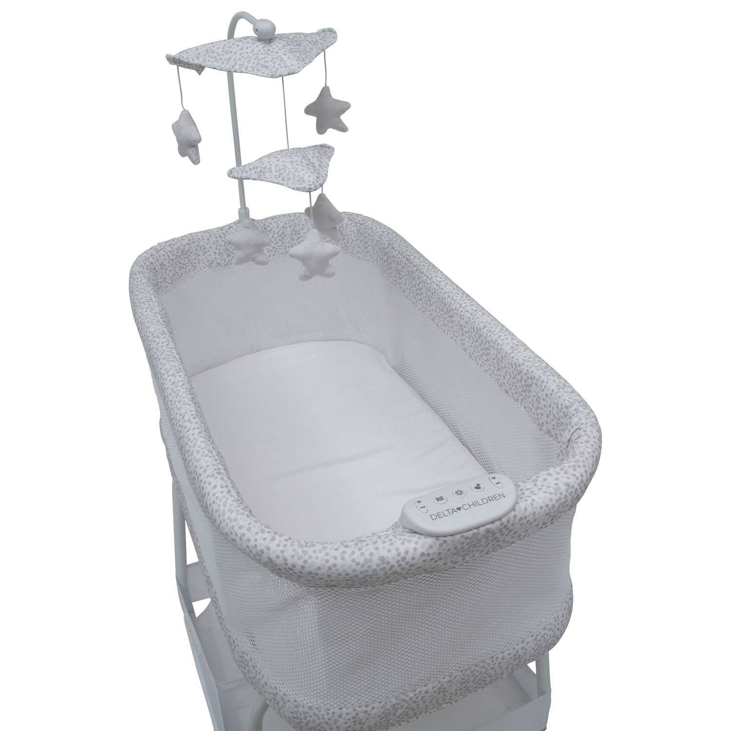 Delta bassinet green and sales white