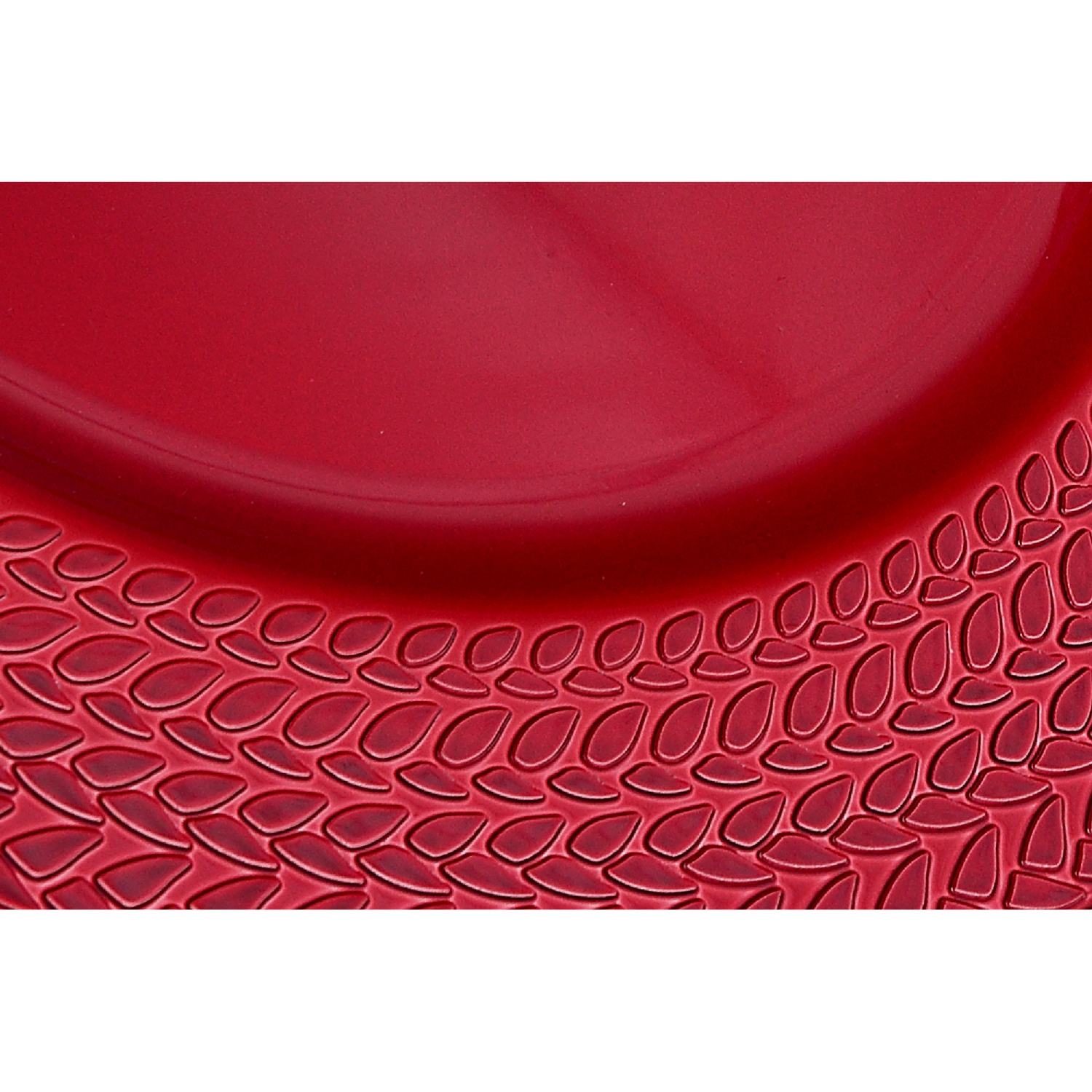 Plaque De Chargeur (Rouge) (13 ") - Ensemble De 6