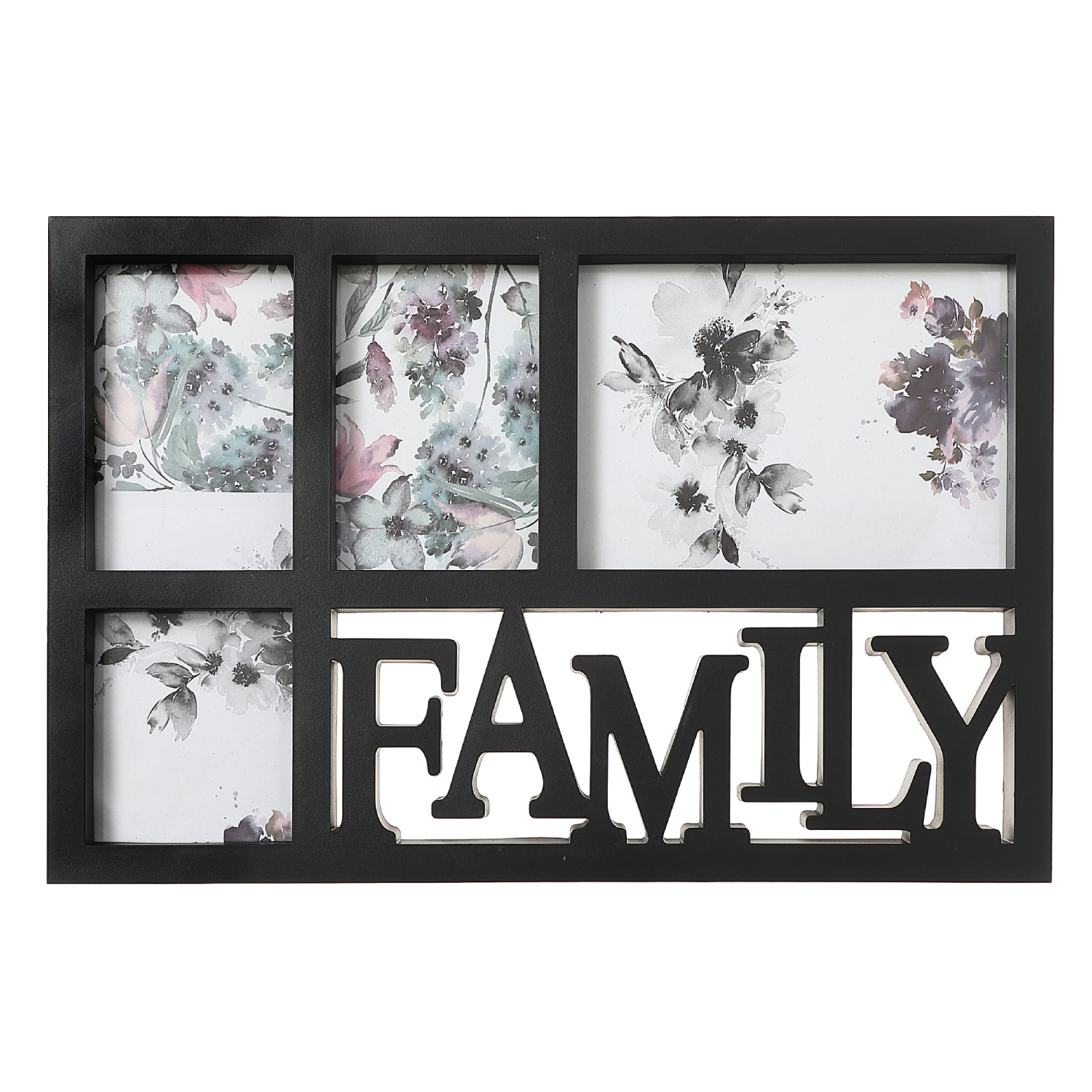 Black Collage Frame - Family