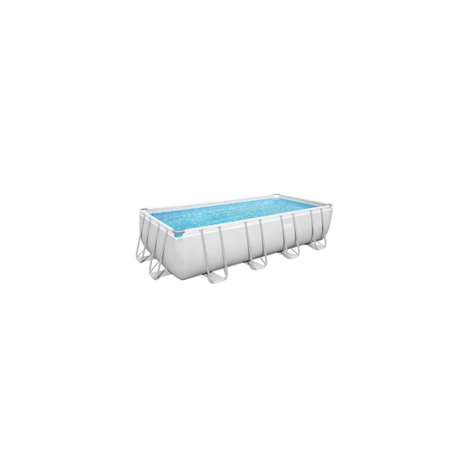 Bestway Power Steel™ 16' x 8' x 48"/4.88m x 2.44m x 1.22m Rectangular Pool Set prime choice for families because of its superior steel frame design engineered for maximum strength.