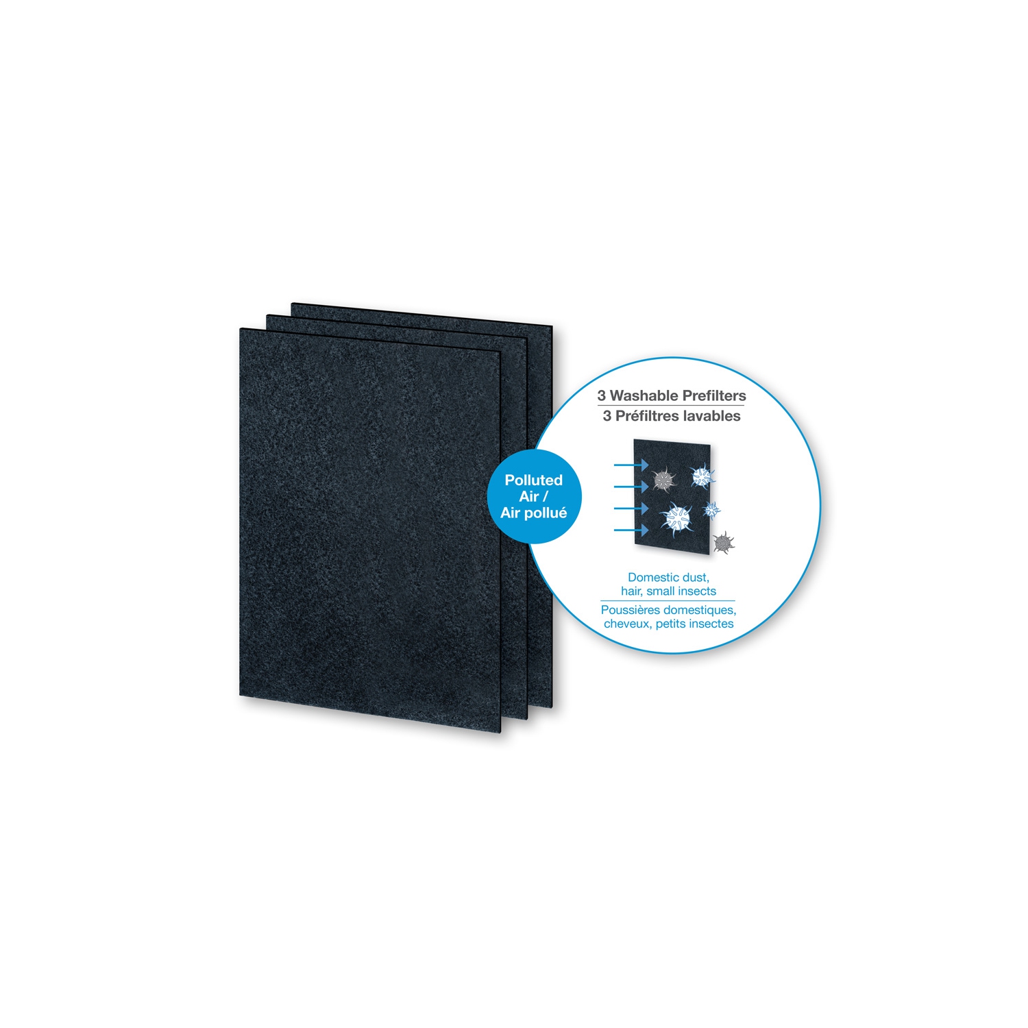 Airstream 510 UV - Spair prefilter for Air Purifier - Set of 3 prefilters